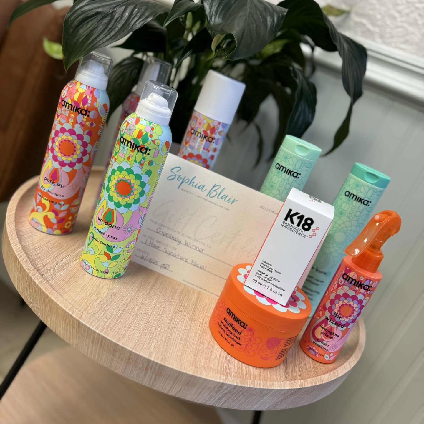 ✨GIVEAWAY TIME✨

This giveaway is a $400 value including amika products, a FULL size k18 mask, and a 1 hour signature facial!! 

To enter you must do the following
✨Follow Citrus &amp; Co 
✨ Follow @sophiablaircosmetics 
✨Share this post 
✨Tag a frie