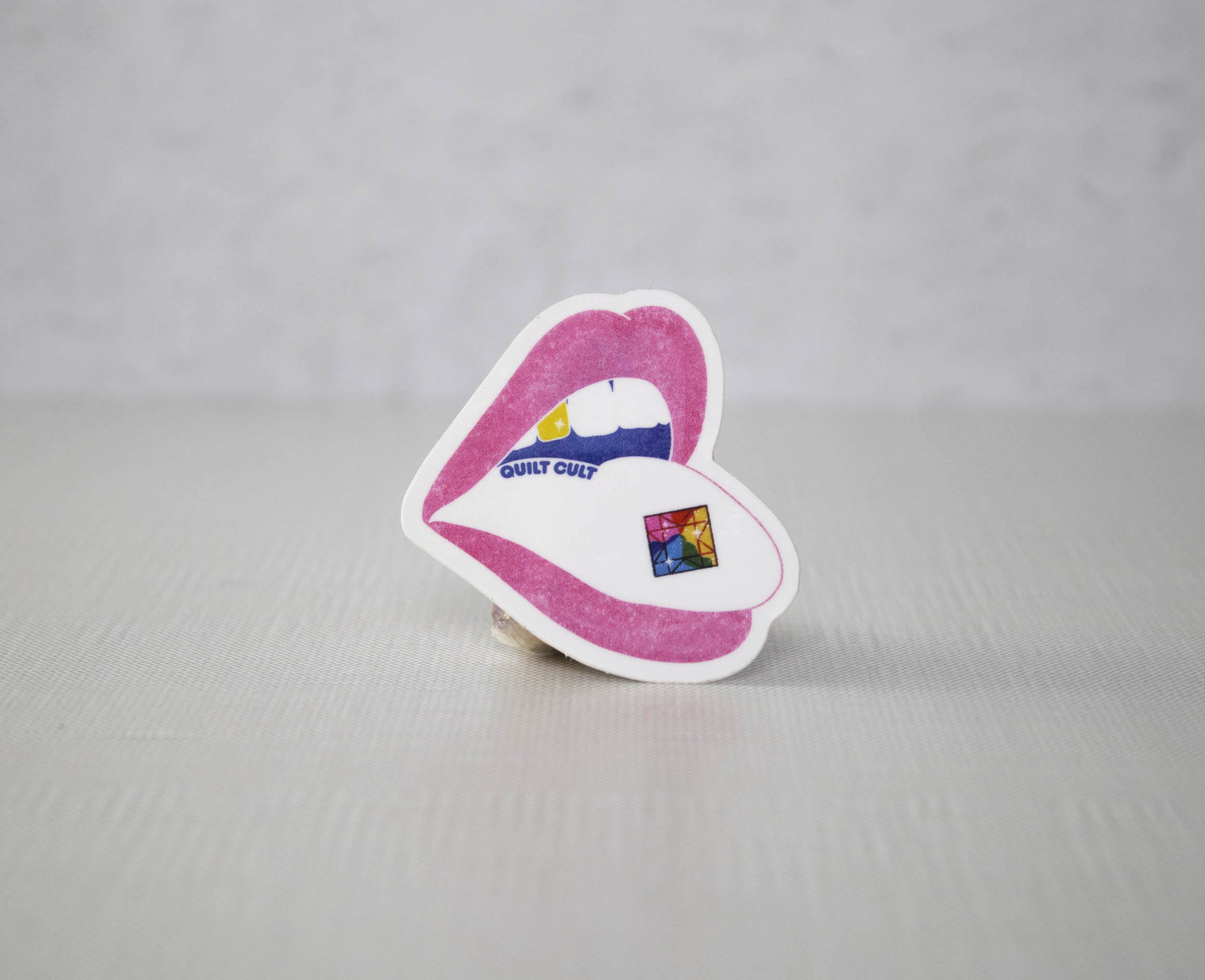 Quilt Block Acid Tab Sticker