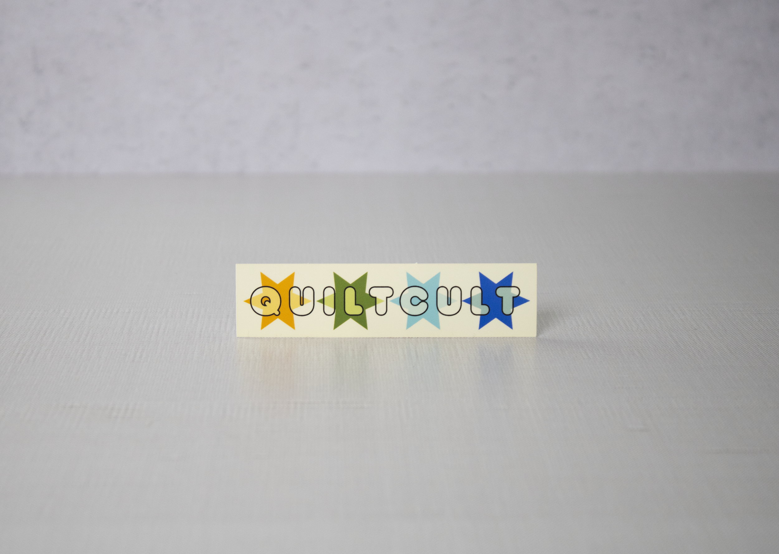 Quilt Cult Star Block Emblem Sticker