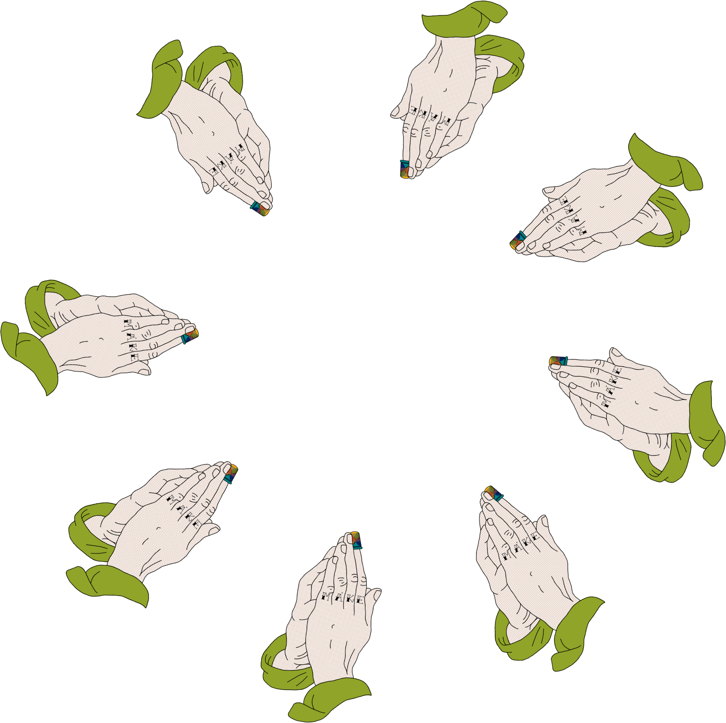 Enter the circle of makers hands