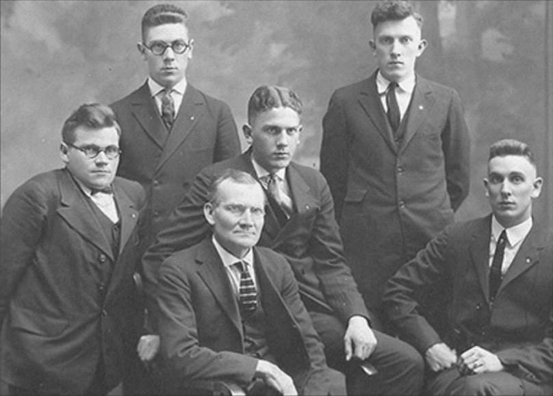 Kiernan Major's 4th Generation Grandfather (John, seated behind Thomas)), Kiernan's 5th Generation Grandfather (Thomas, seated)