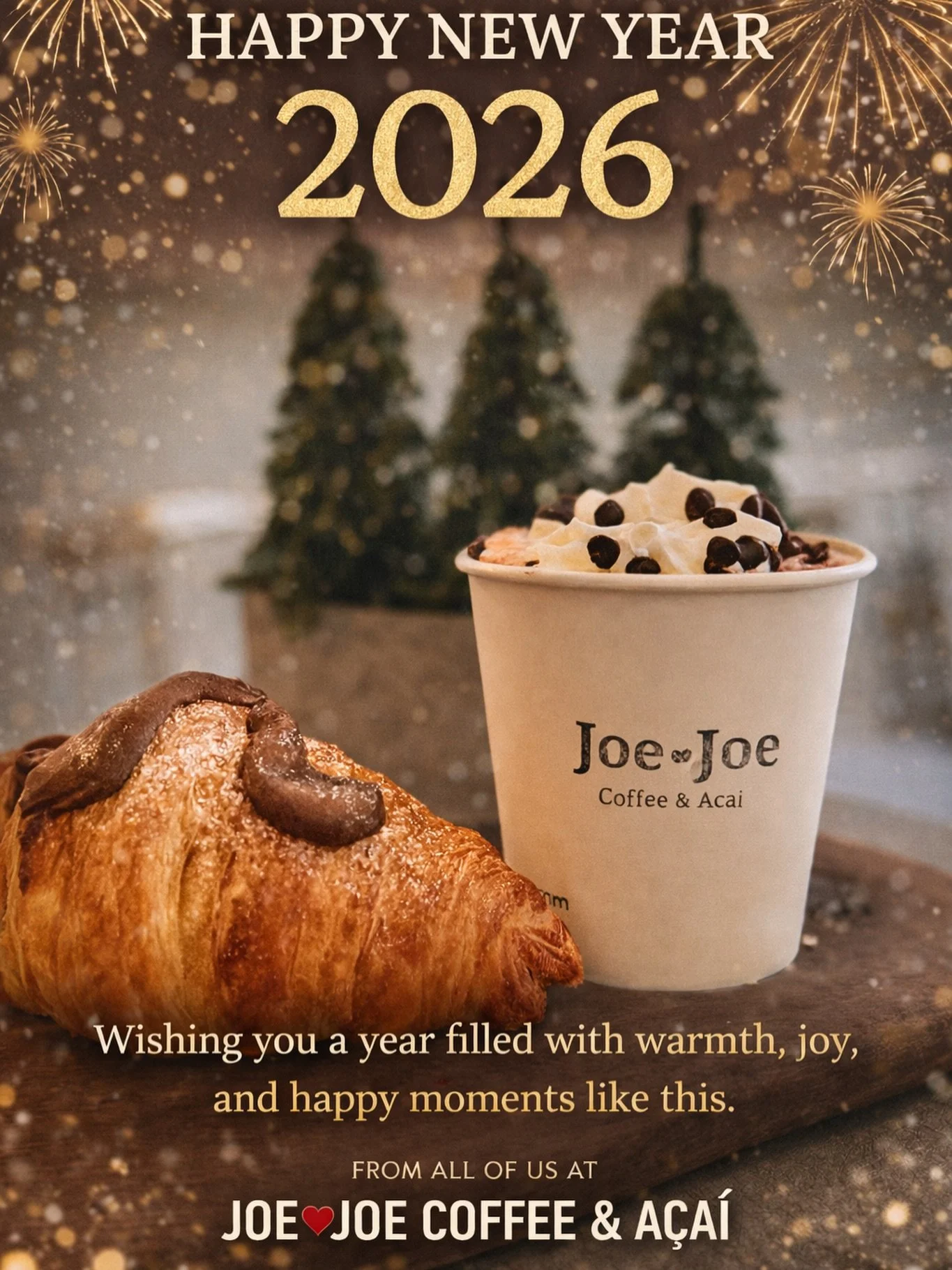 Cheers to a fresh year filled with cozy mornings, great coffee, and moments shared together ☕✨
Thank you for making JoeJoe part of your everyday rituals.

Happy New Year from all of us at JoeJoe 💛

#HappyNewYear2026
#JoeJoeFairfield
#CoffeeAndAcai
#