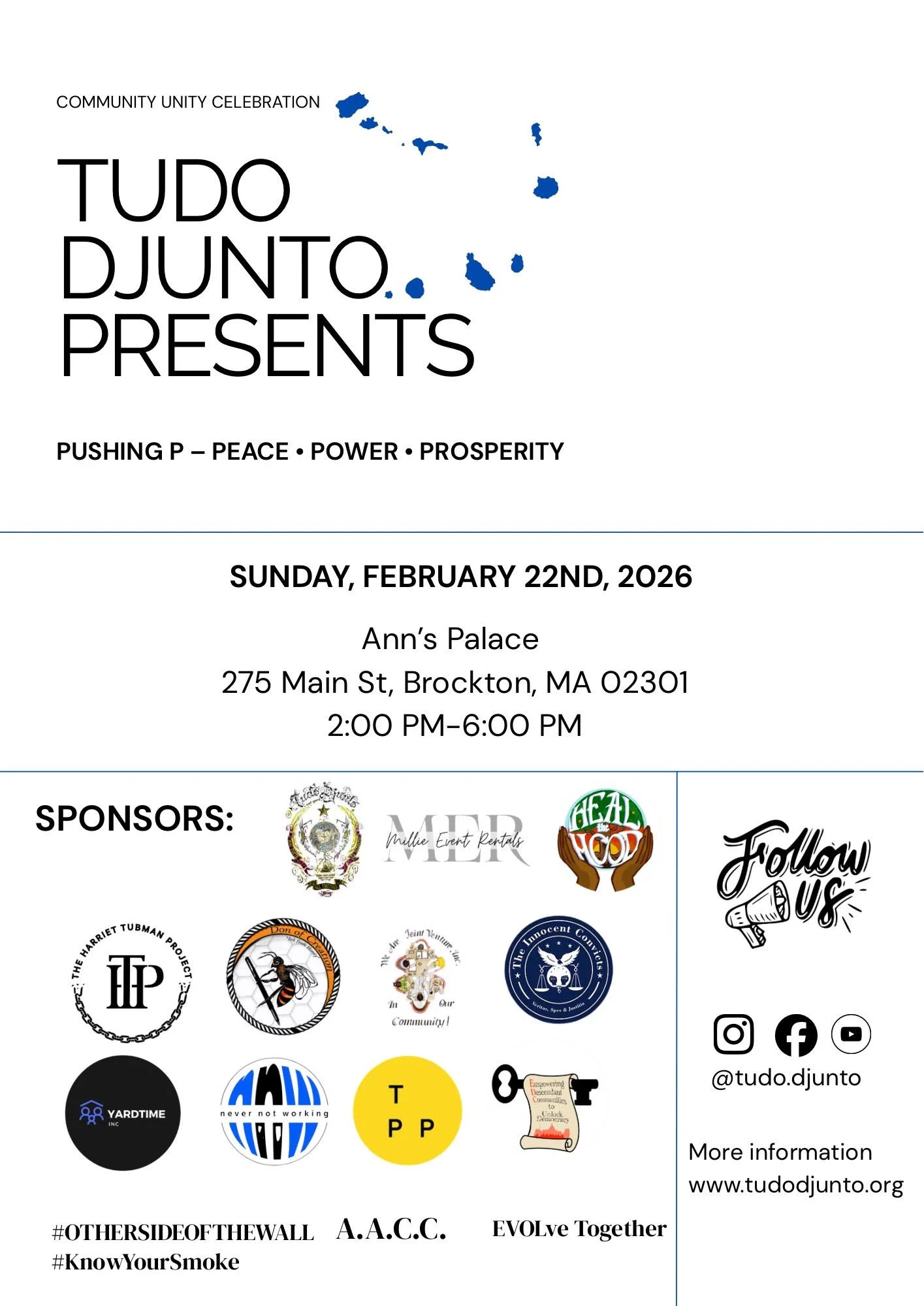 Tudo Djunto Juneteenth Brockton 2025 Event Flyer