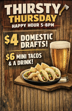 Happy Hour Thursdays