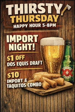 Happy Hour Thursdays