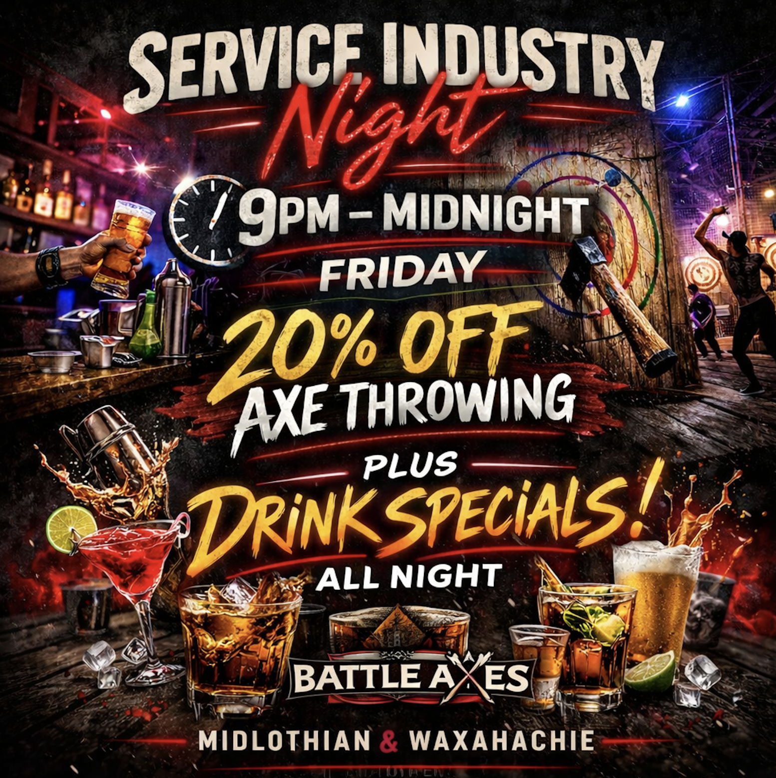 Service Industry Night | Every Friday | 9PM–Close