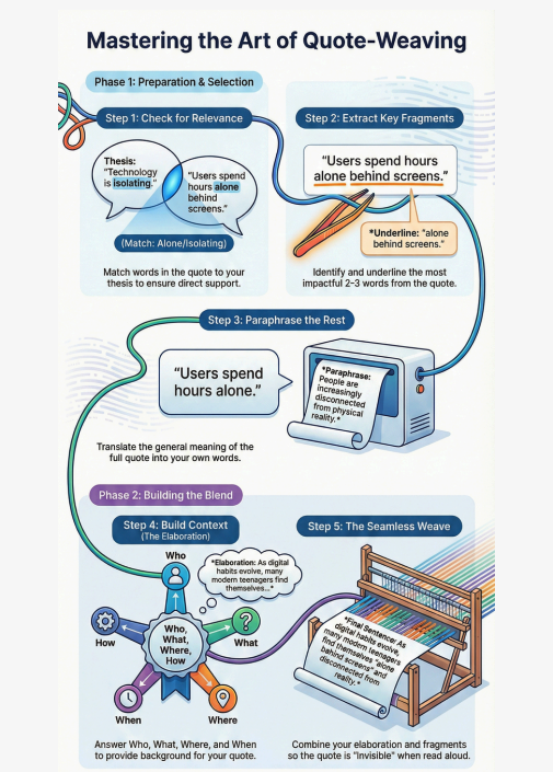 Quote-weaving Practice Protocol