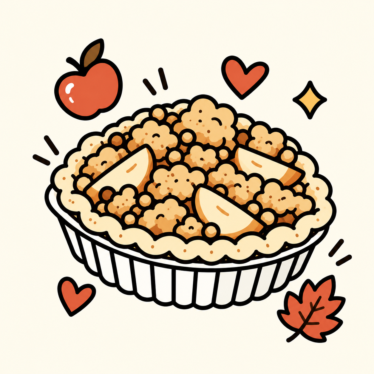 Apple Crumble Cheesecake