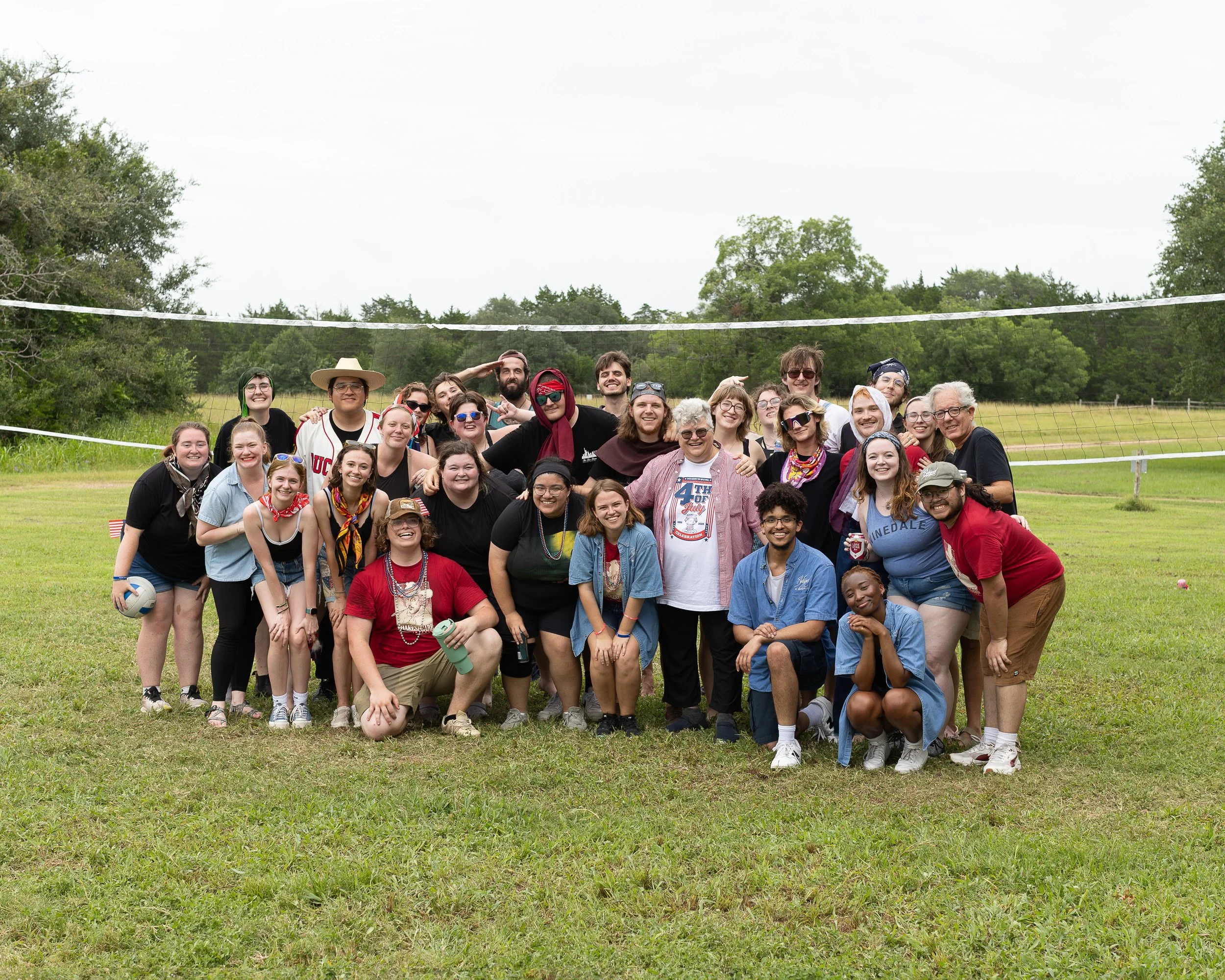 Alumni vs. Students volleyball game