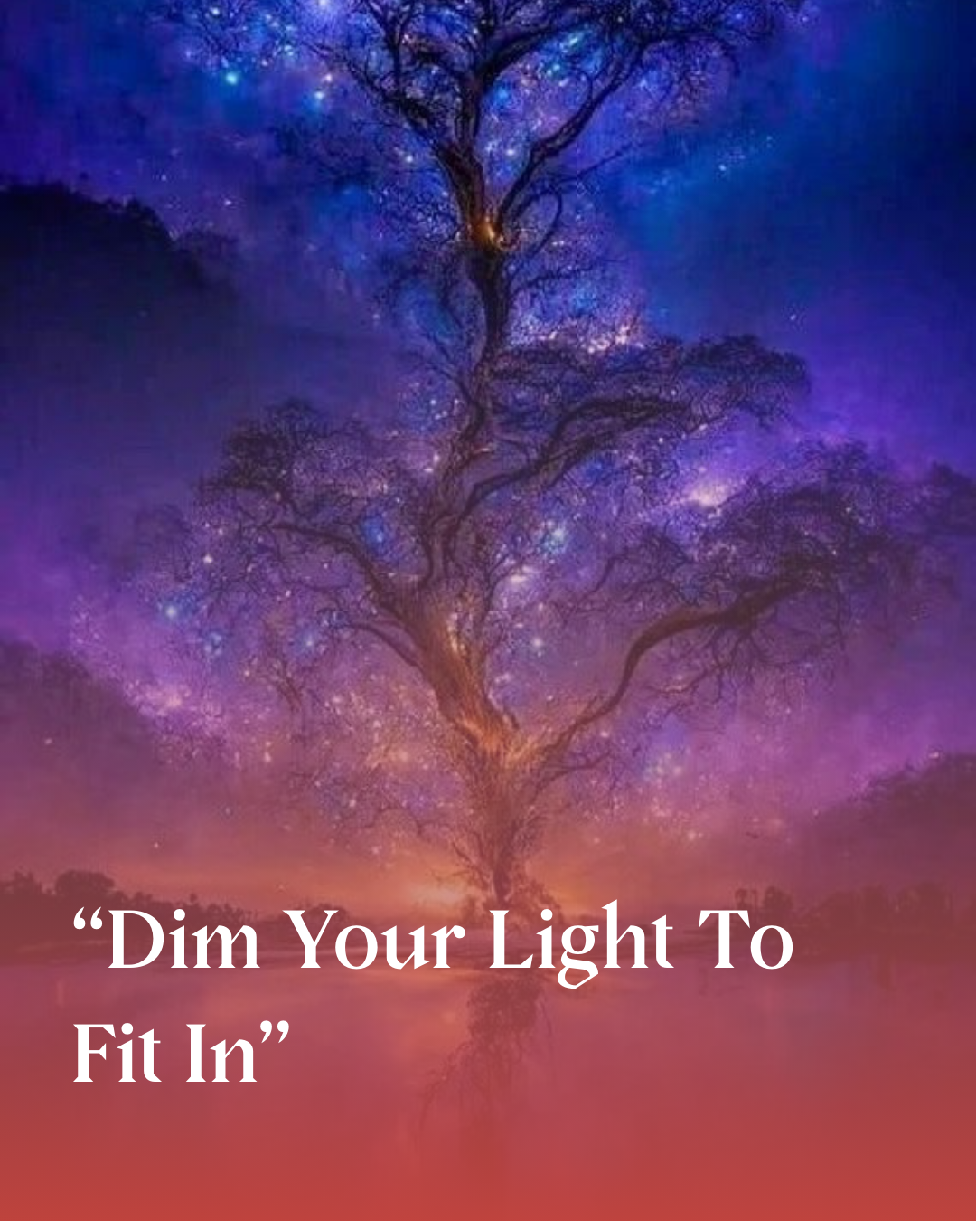 Dim your light to fit in