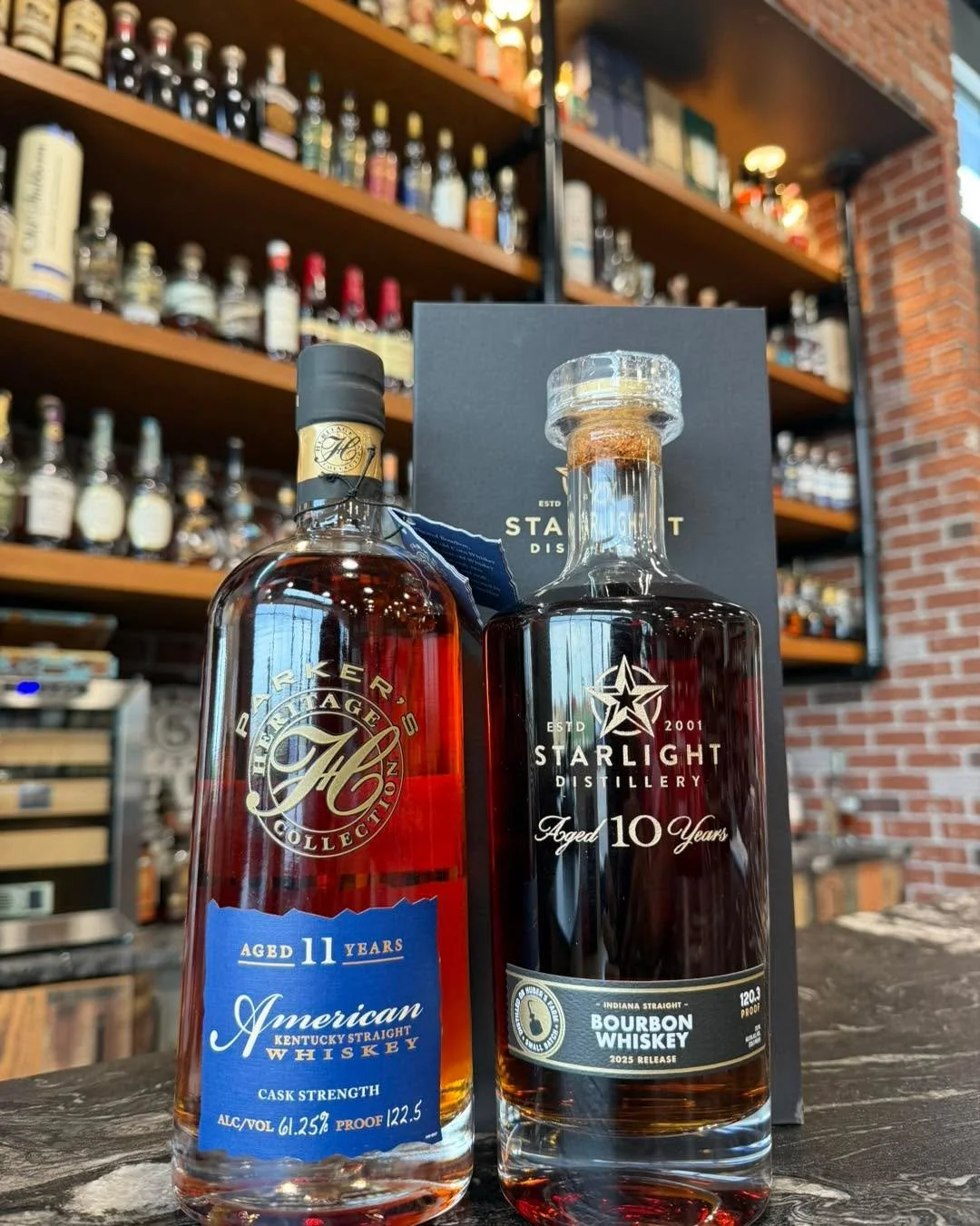 🥃✨ New Pours Just Landed at the Tasting Bar! ✨🥃

This week, we&rsquo;ve added two incredible pours you don&rsquo;t want to miss:
	&bull;	🟤 Parker&rsquo;s Heritage 11 Year American Whiskey &ndash; rich, bold, and beautifully balanced.
	&bull;	🟠 St