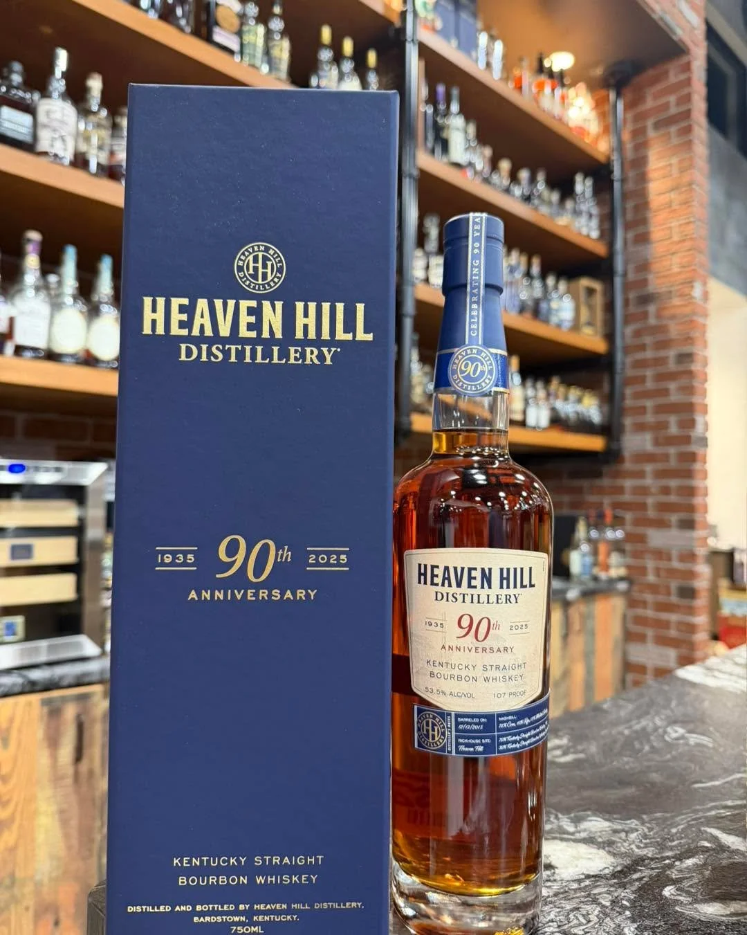 🔥 Heaven Hill 90th Anniversary now available by pour in tasting bar!!