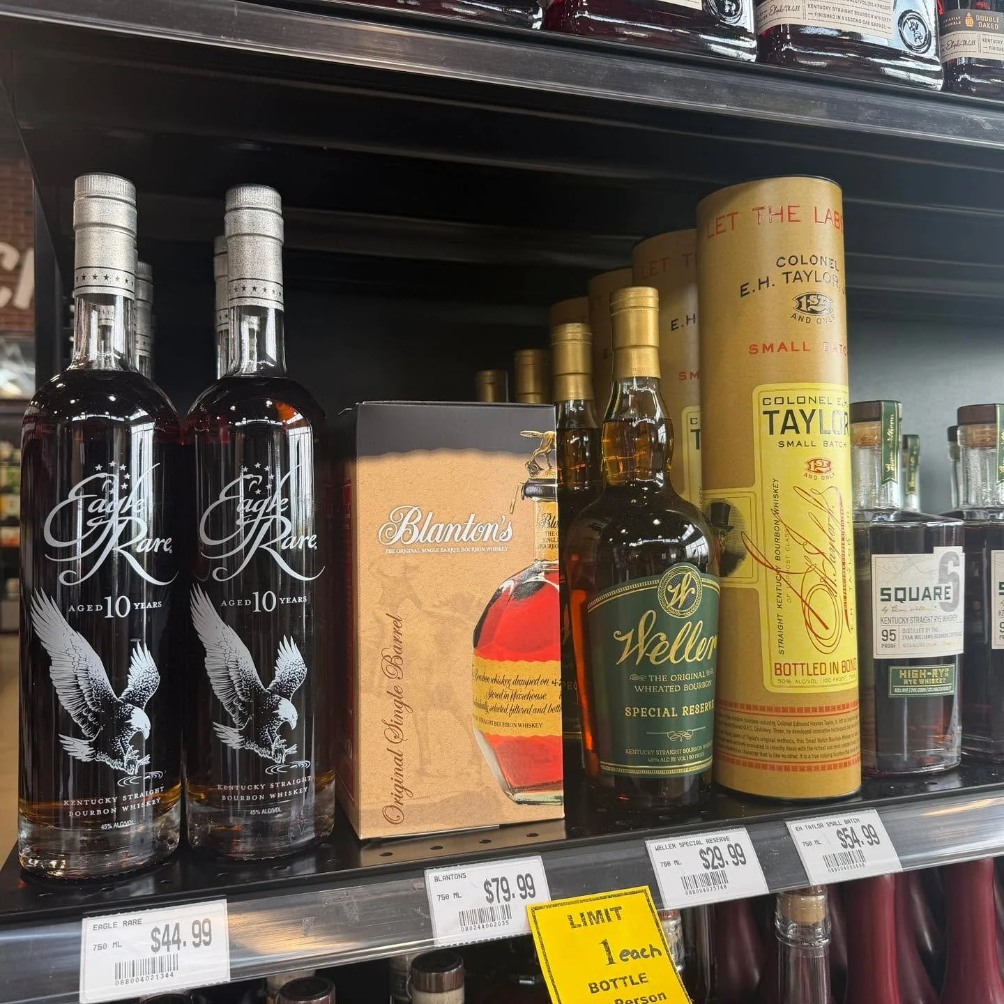 🚨 Some of your favorite Buffalo Trace Products are back in stock! 
As usual limit of 1 bottle of each variant per person per day!

Eagle Rare- $44.99
Blanton&rsquo;s- $79.99
Weller Special Reserve- $29.99
E.H Taylor Small Batch- $54.99

🔥 More spec