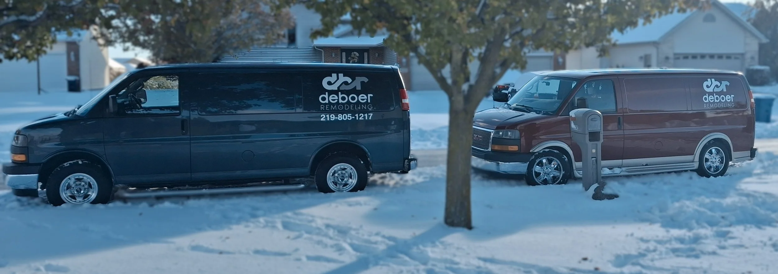 DeBoer Remodeling works through all weather.