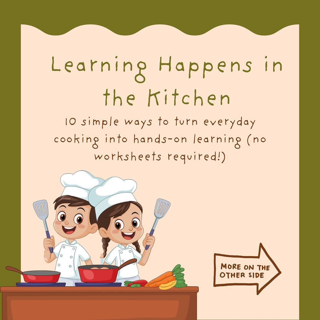 Learning doesn&rsquo;t just happen at a desk. It happens right where life does like in your kitchen!

Save this post for your next at-home learning day.

Or share it with another intentional mum who&rsquo;ll love the reminder.

#learninginthekitchen 