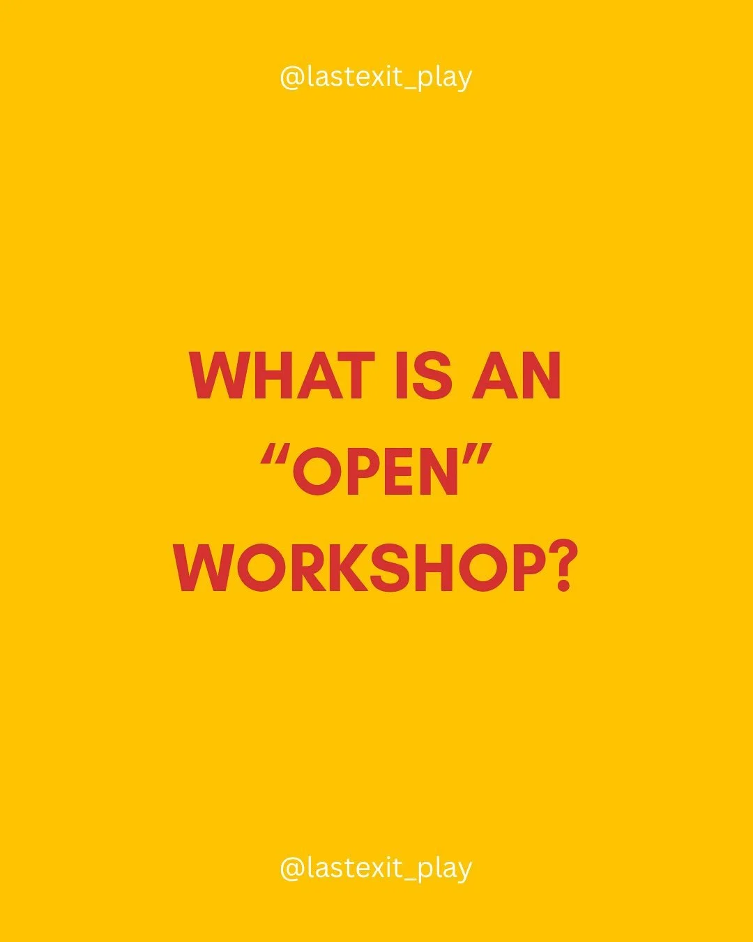 Interested in joining us for the open workshop of LAST EXIT on October 12 from 4pm-7pm in ETC 103?  Check out the RSVP/Interest form at the link in our bio!

LAST EXIT by Karli Jean Lonnquist
📍O.L. Halsell Studio Theatre | 315 E Palm Avenue
⏰ Nov 14