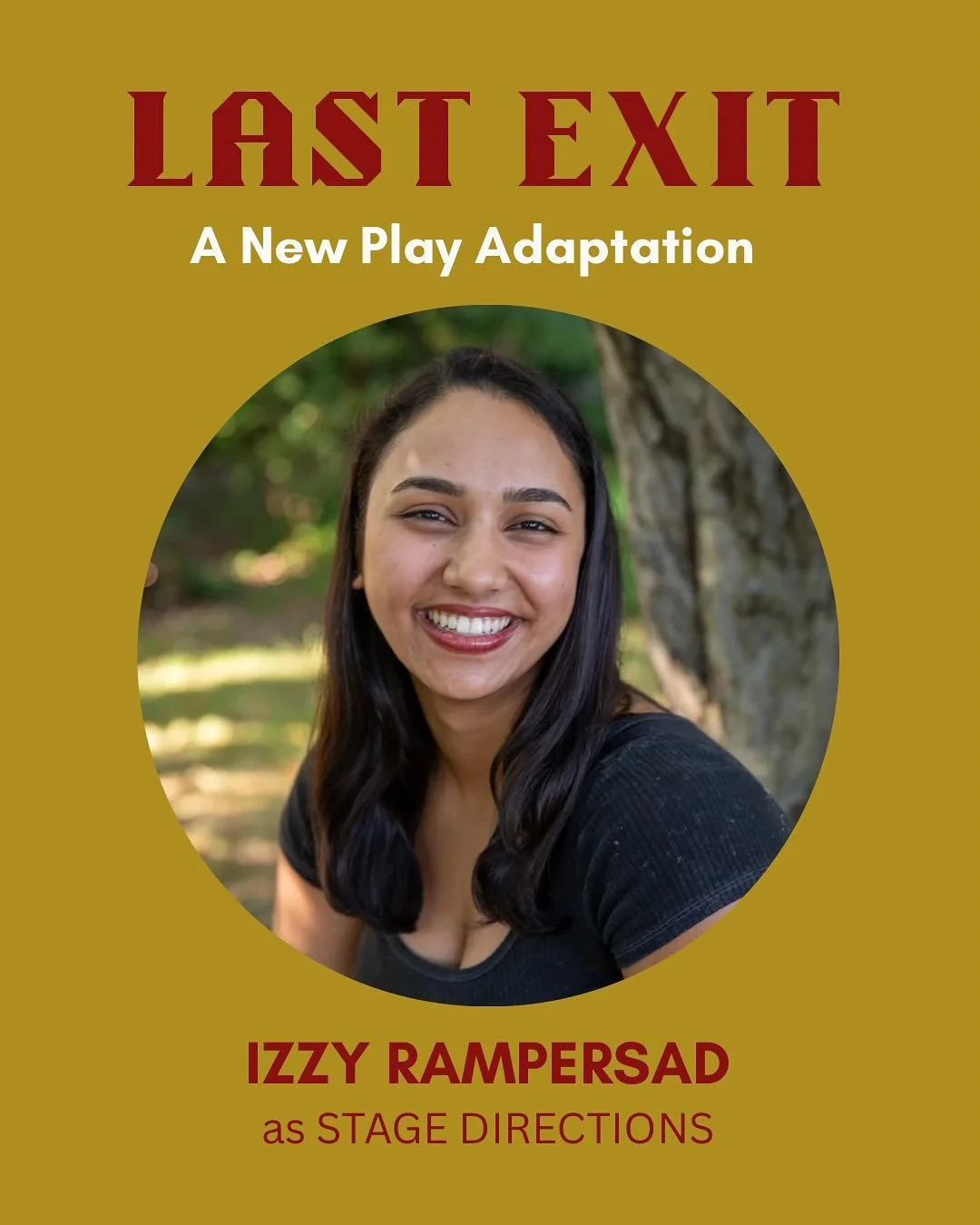 Introducing our final performer @rizzy_sapphire, who is reading stage directions!

&ldquo;I was interviewed to help craft this script and I think it is an incredibly clever and original take on the American experience. With the current state of the U