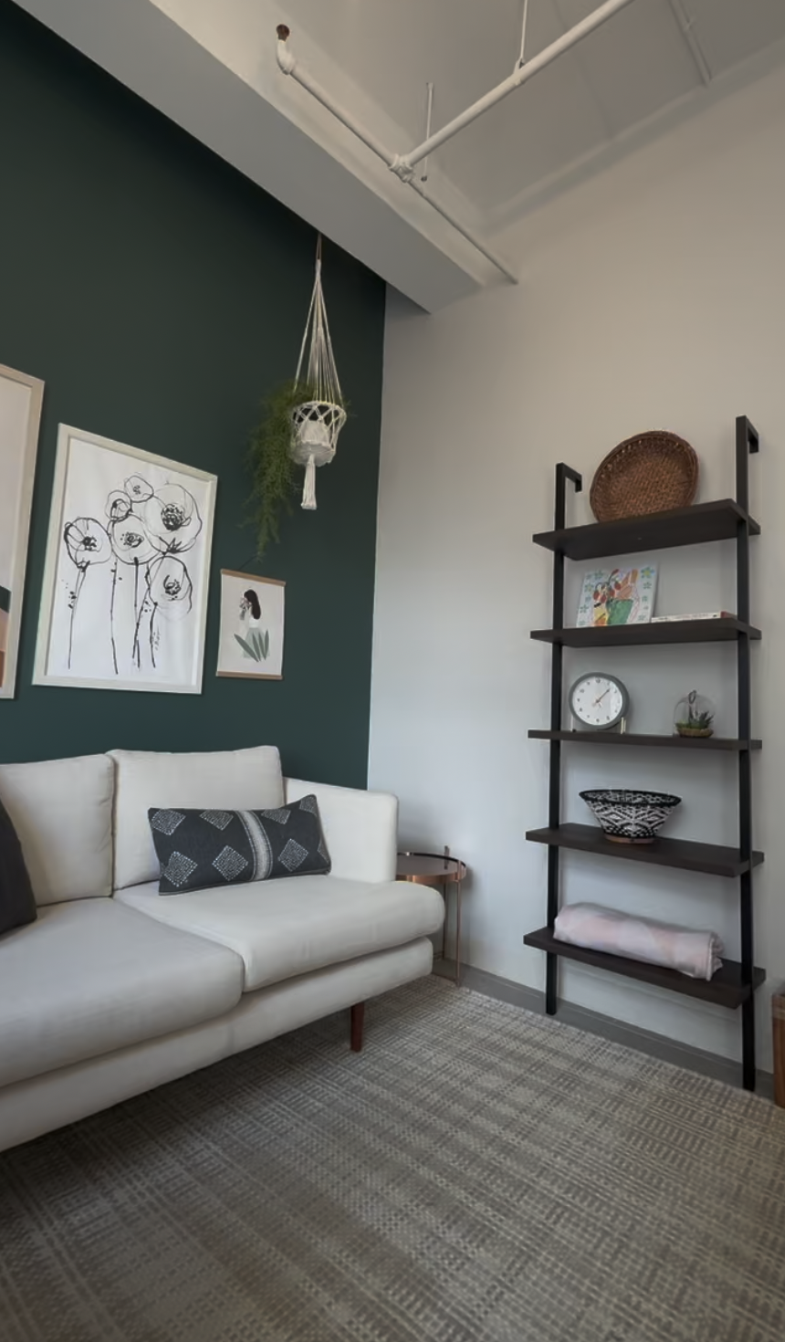 Interior of the Wellhouse Psychotherapy office in the Financial District