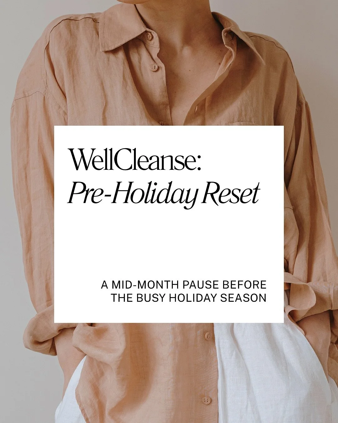 November can stir up a lot &mdash; anticipation, stress, nostalgia, family dynamics, emotional exhaustion.
 Here&rsquo;s your gentle reminder to pause now, not later. Check in with yourself before the holiday pace kicks in. Give your mind and body a 