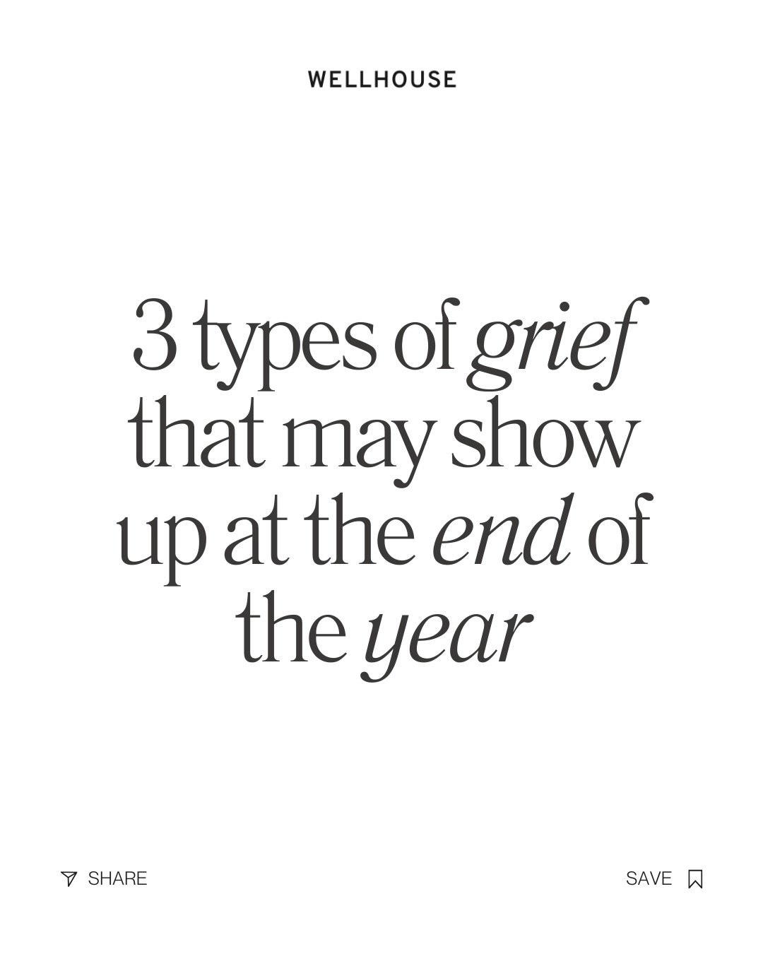 The end of the year has a way of bringing things to the surface. Not just what happened &mdash; but what changed, what didn&rsquo;t happen, and what you&rsquo;ve been quietly carrying.

Grief isn&rsquo;t always loud. It can be layered, delayed, and t