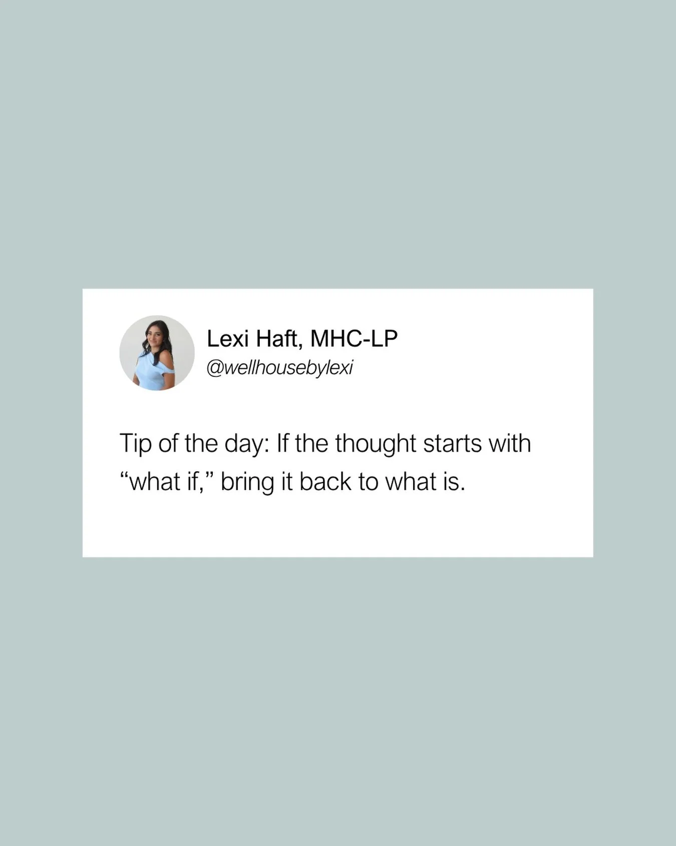 Not every thought needs your attention. 🌀

Anxiety has a way of pulling you into the future and making everything feel urgent. Suddenly you&rsquo;re stuck in a loop of what if this happens, what if that happens, what if I can&rsquo;t handle it.

But