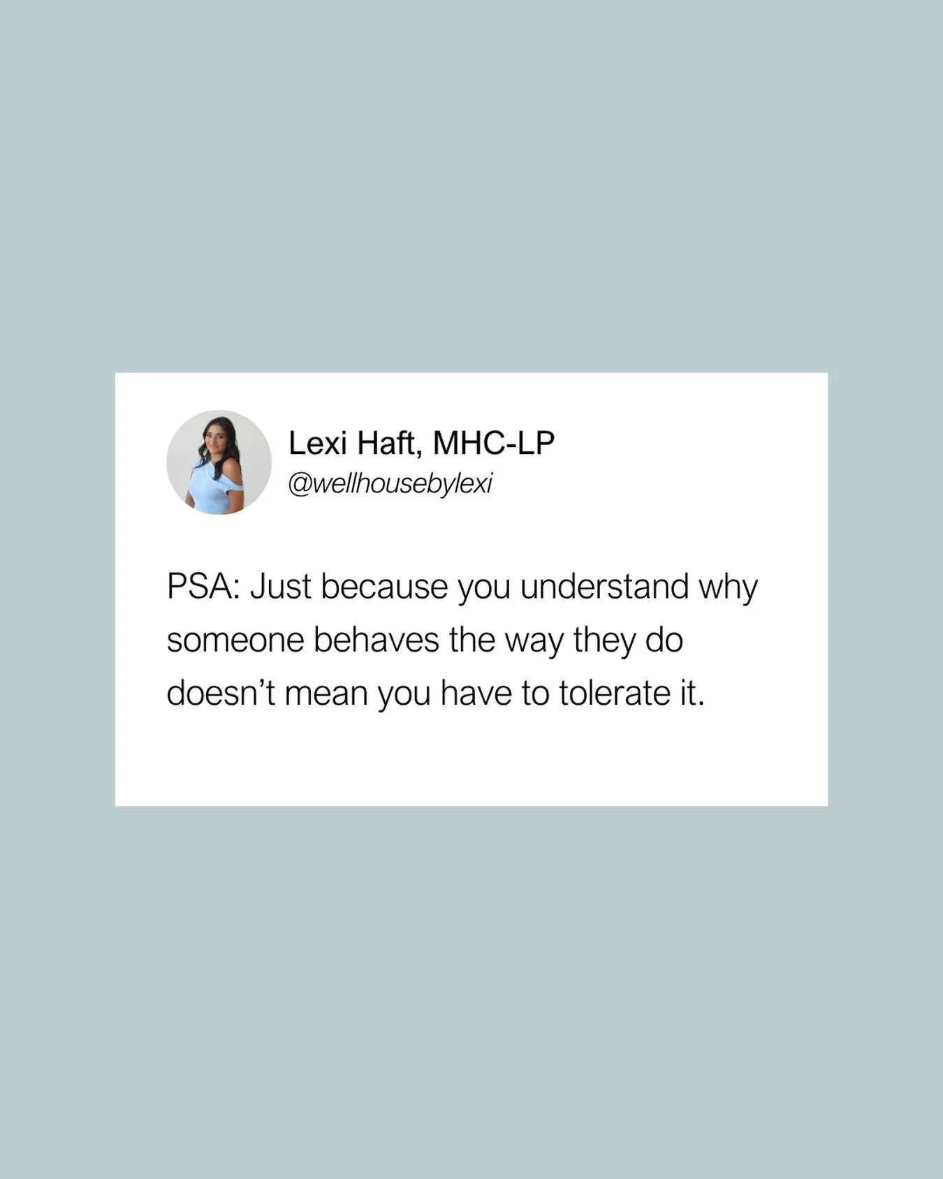You can have compassion for someone&rsquo;s pain AND still be honest about how their behavior affects you.

Understanding where something comes from may help you make sense of it, but it doesn&rsquo;t mean you have to excuse it, minimize it, or keep 