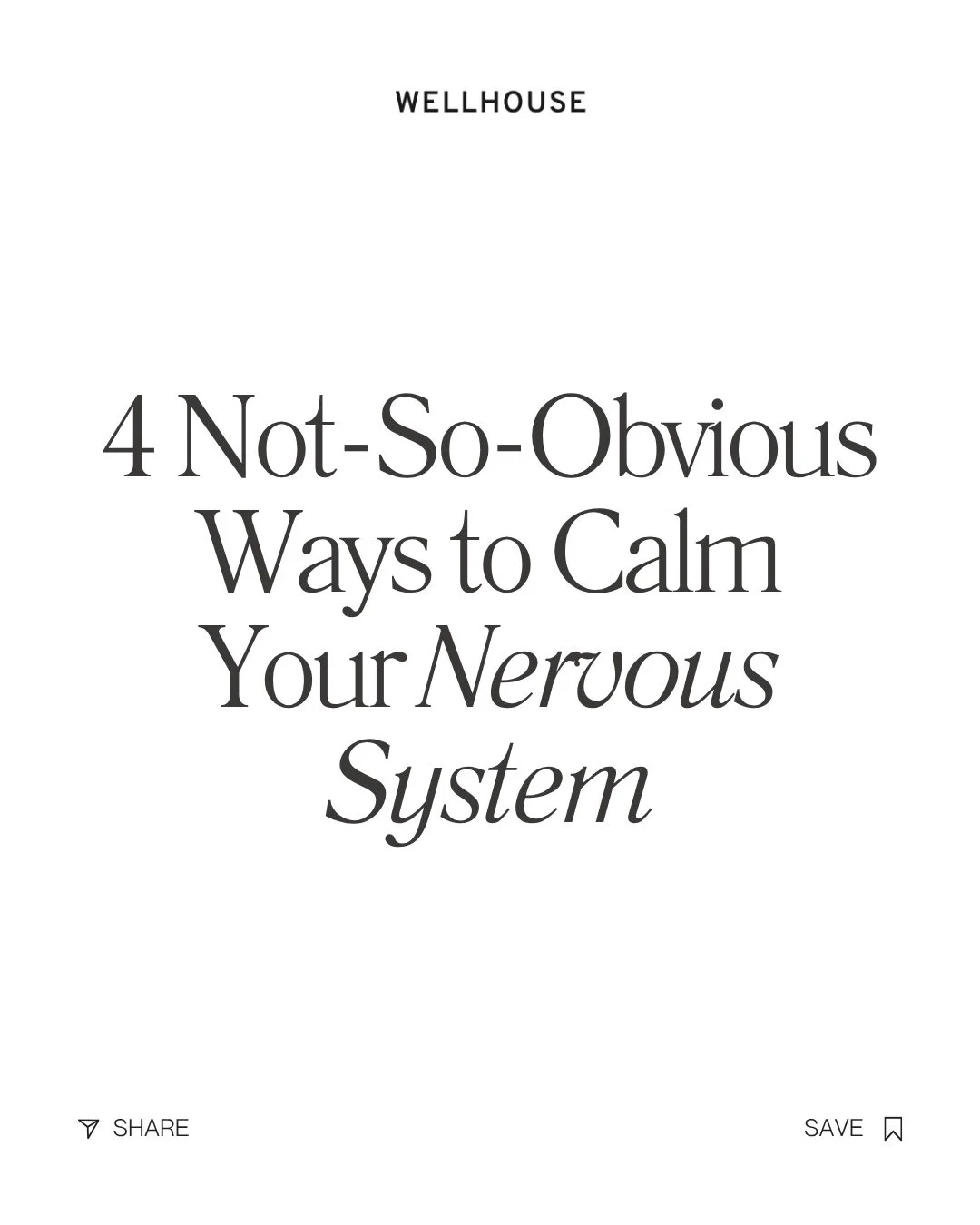 Your nervous system doesn&rsquo;t always need a huge reset.

Sometimes it needs a small cue that says:
you&rsquo;re here, you&rsquo;re safe enough, you can soften.

These tools are simple on purpose because when you&rsquo;re overwhelmed, the last thi
