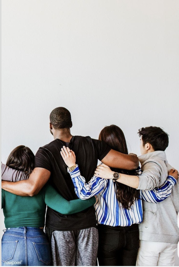 Diverse NYC adults connecting in a support group