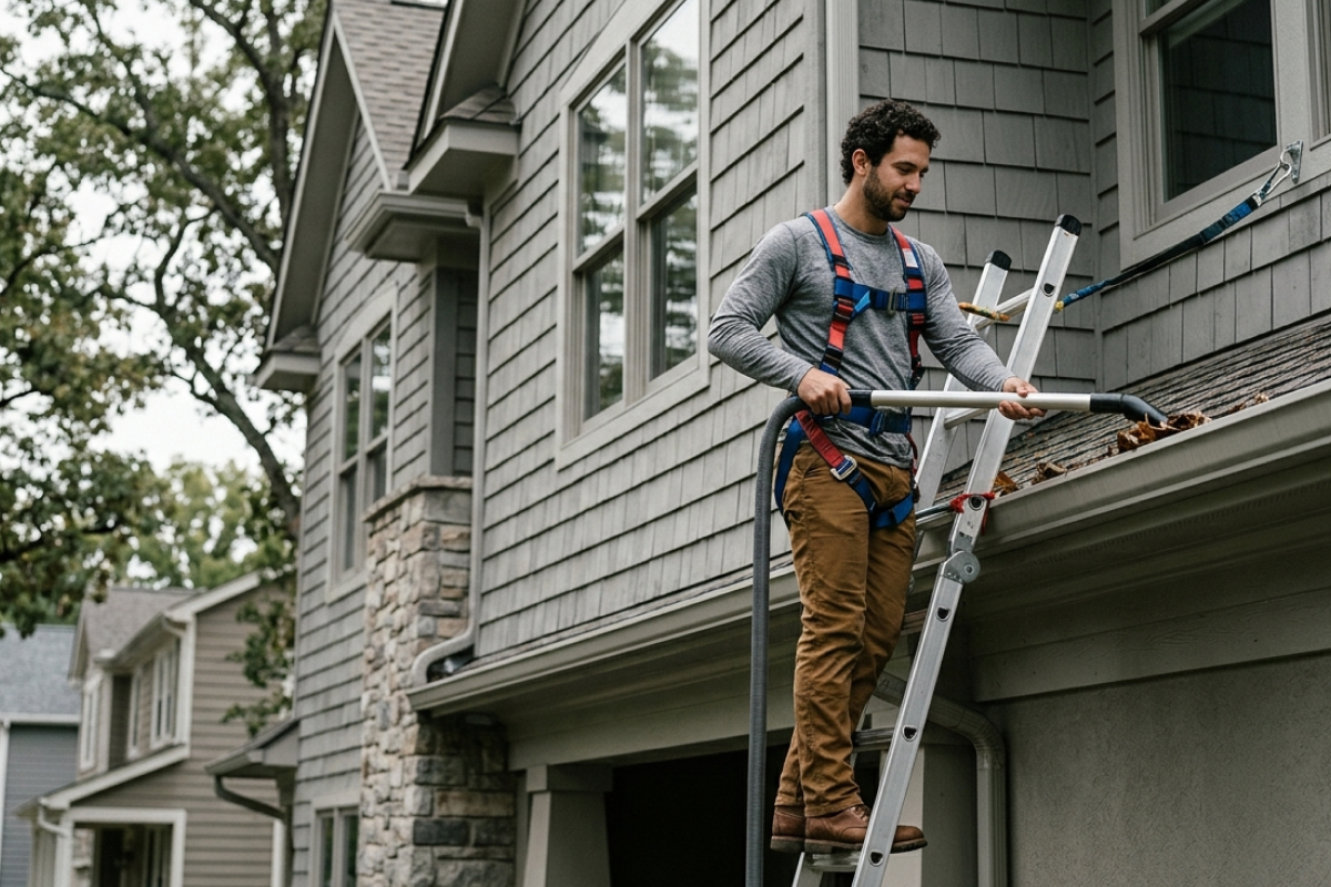 How Gutter Doctor Handles Multi-Story Home Gutter Cleaning Safely
