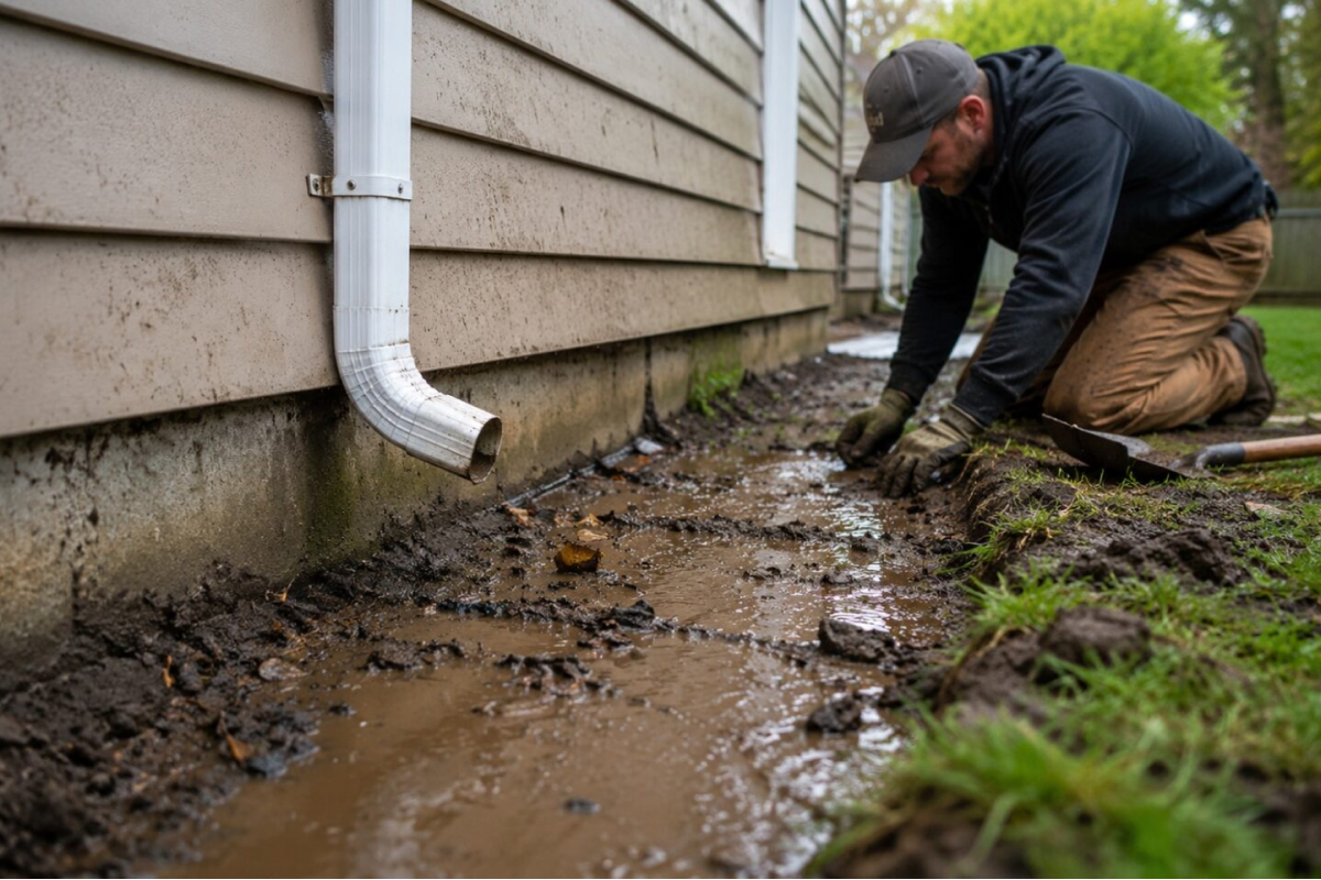 Why Water Pooling Near Your Home Is Often a Gutter System Problem