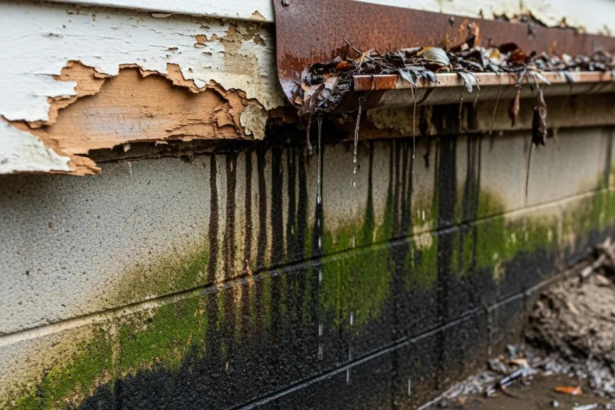 How Clogged Gutters Affect Exterior Walls and Building Materials