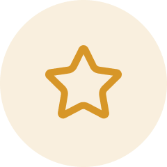 A gold medal with a star symbol in the center.
