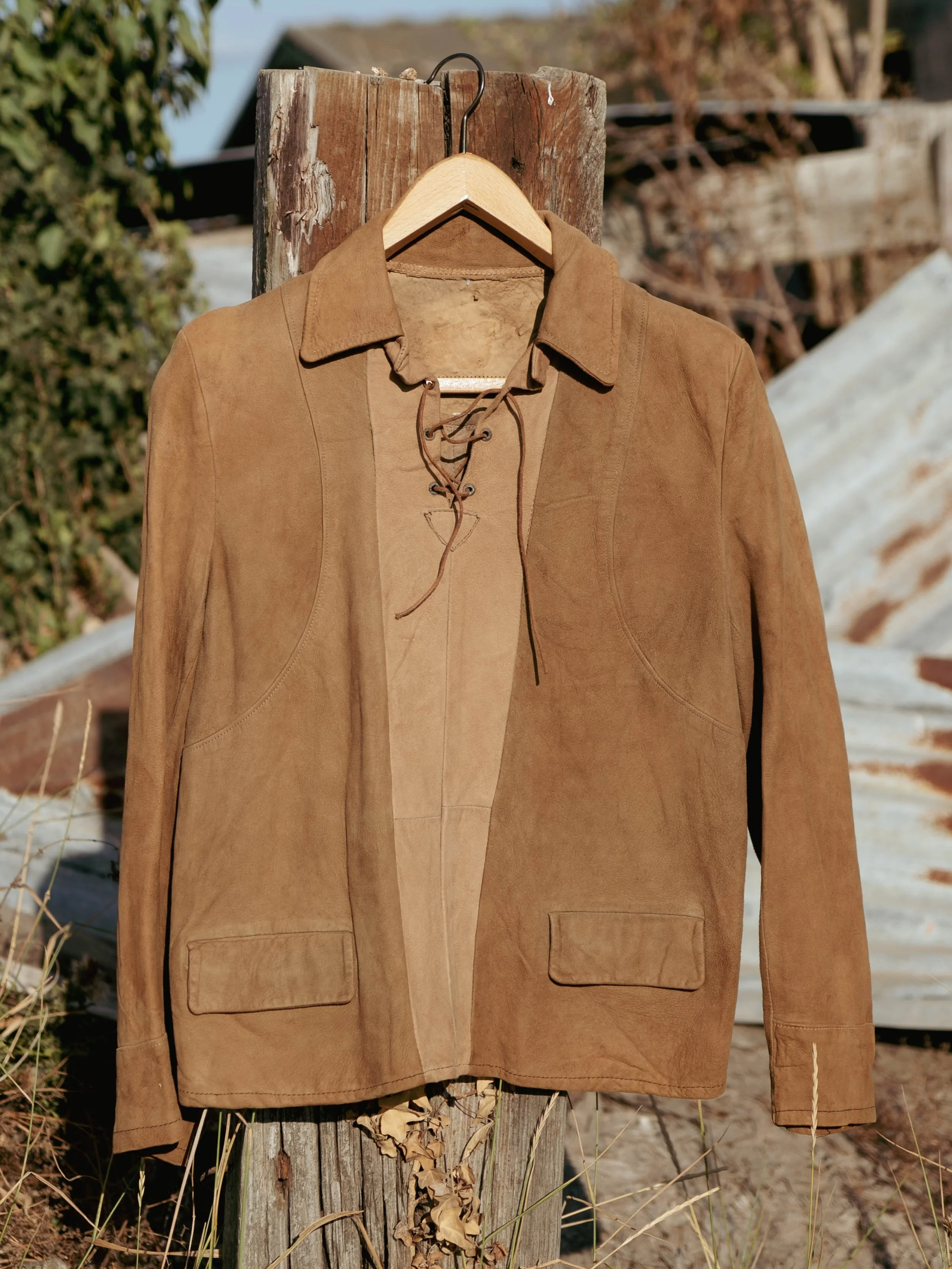 One of those pieces you see in the black and white westerns (if you&rsquo;re watching for the costume references, like me). 

A 1930s overshirt, in the softest two-tone suede, launches among other gems tomorrow at 7pm BST at vintagecowboy.store