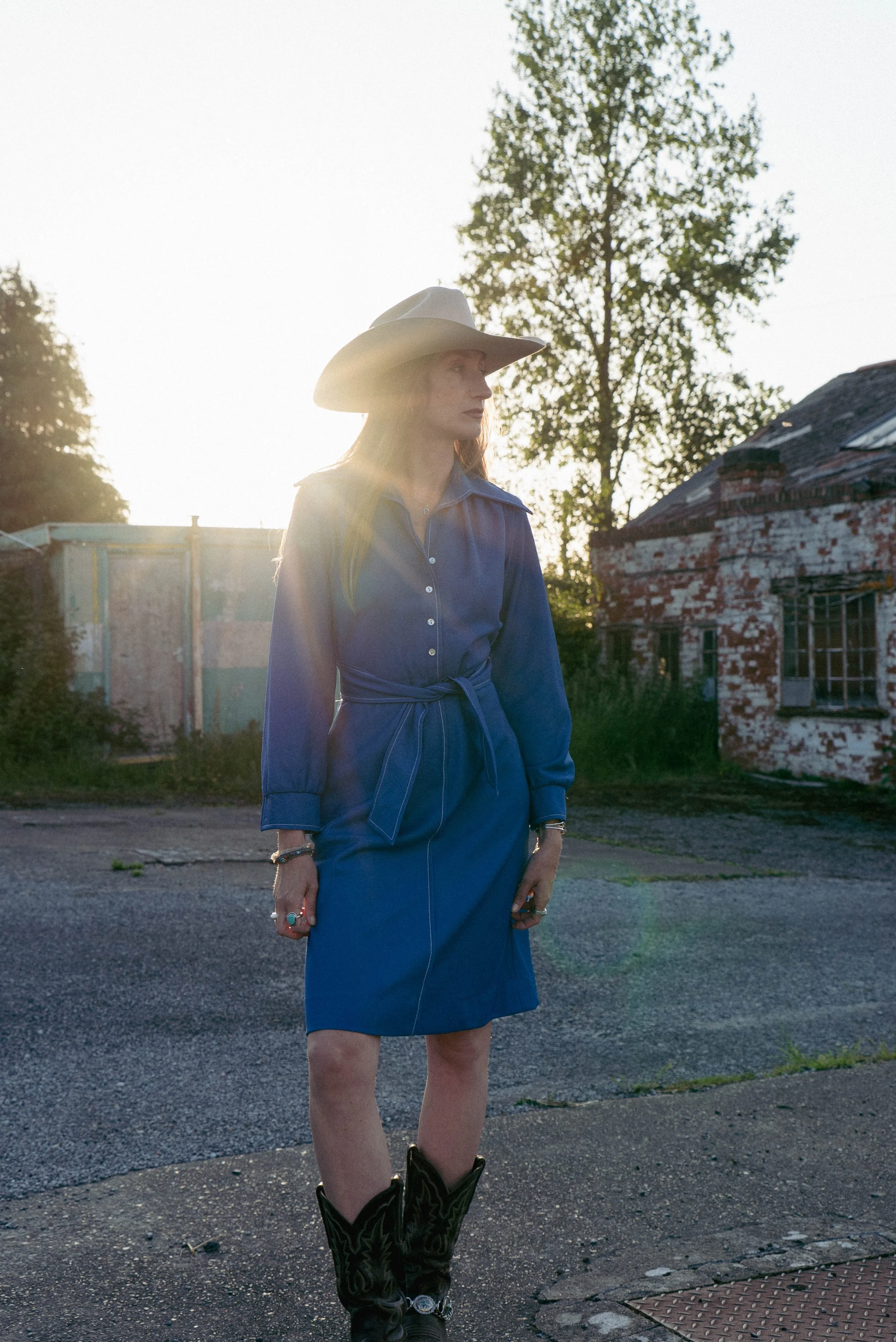 70s vintage western dress by Jennifer Dallas