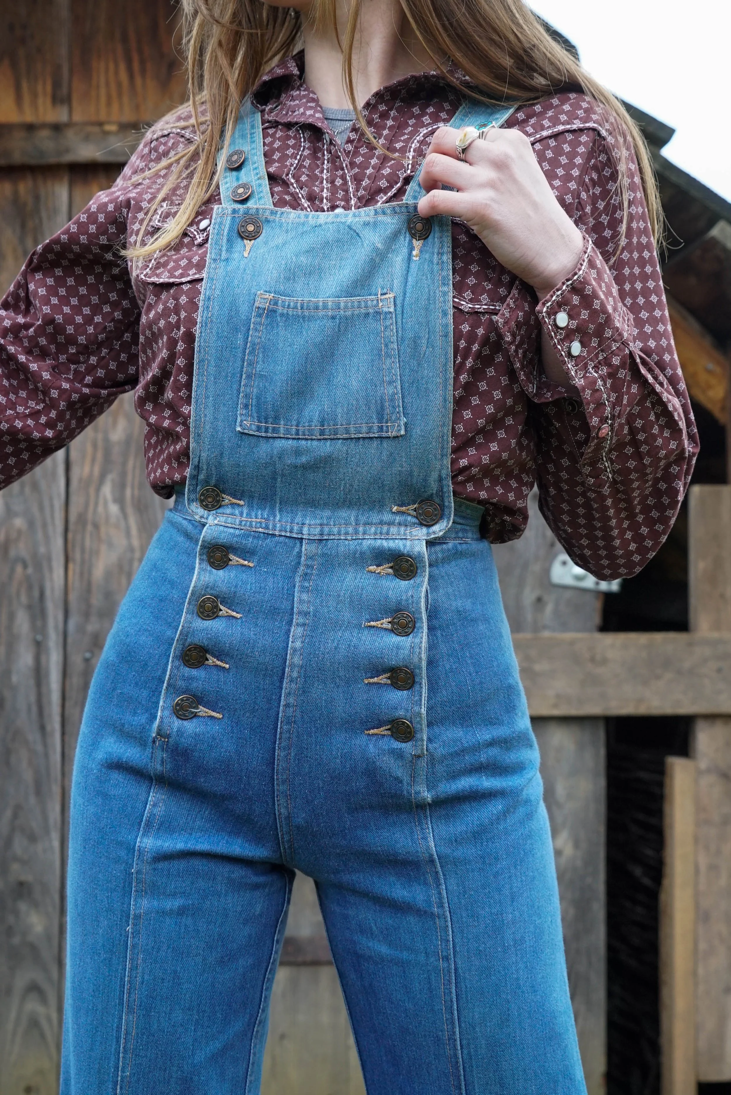 60s vintage denim overalls