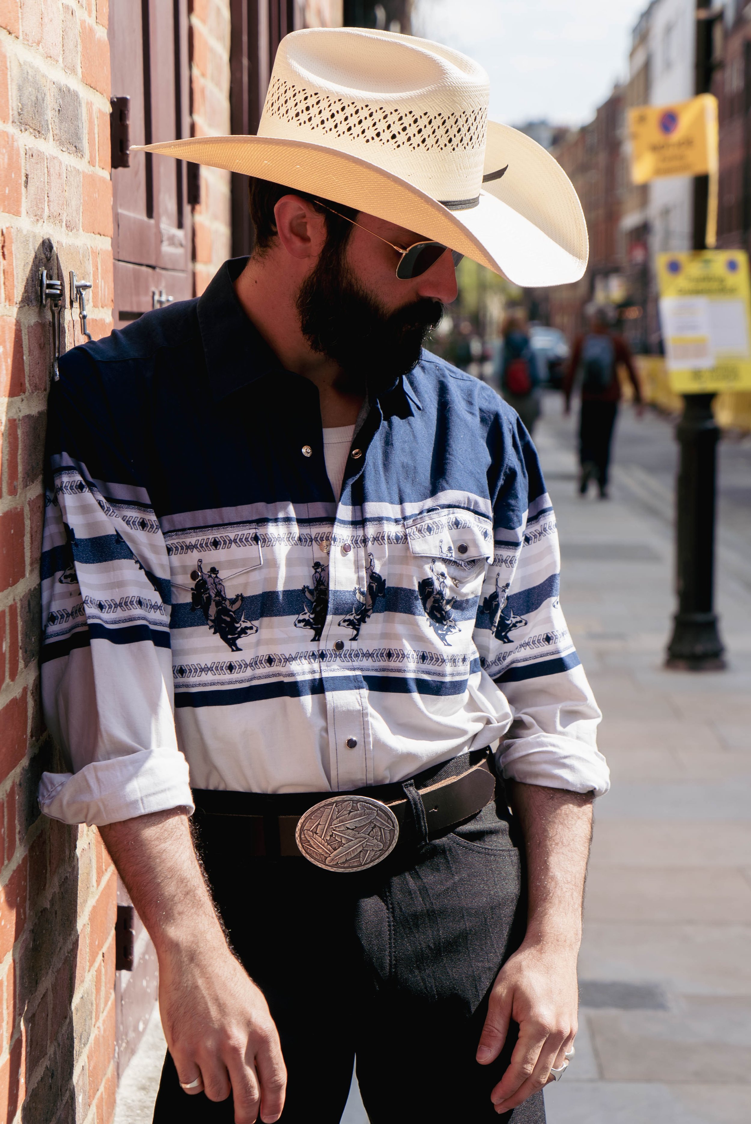 90s Brooks & Dunn western shirt L