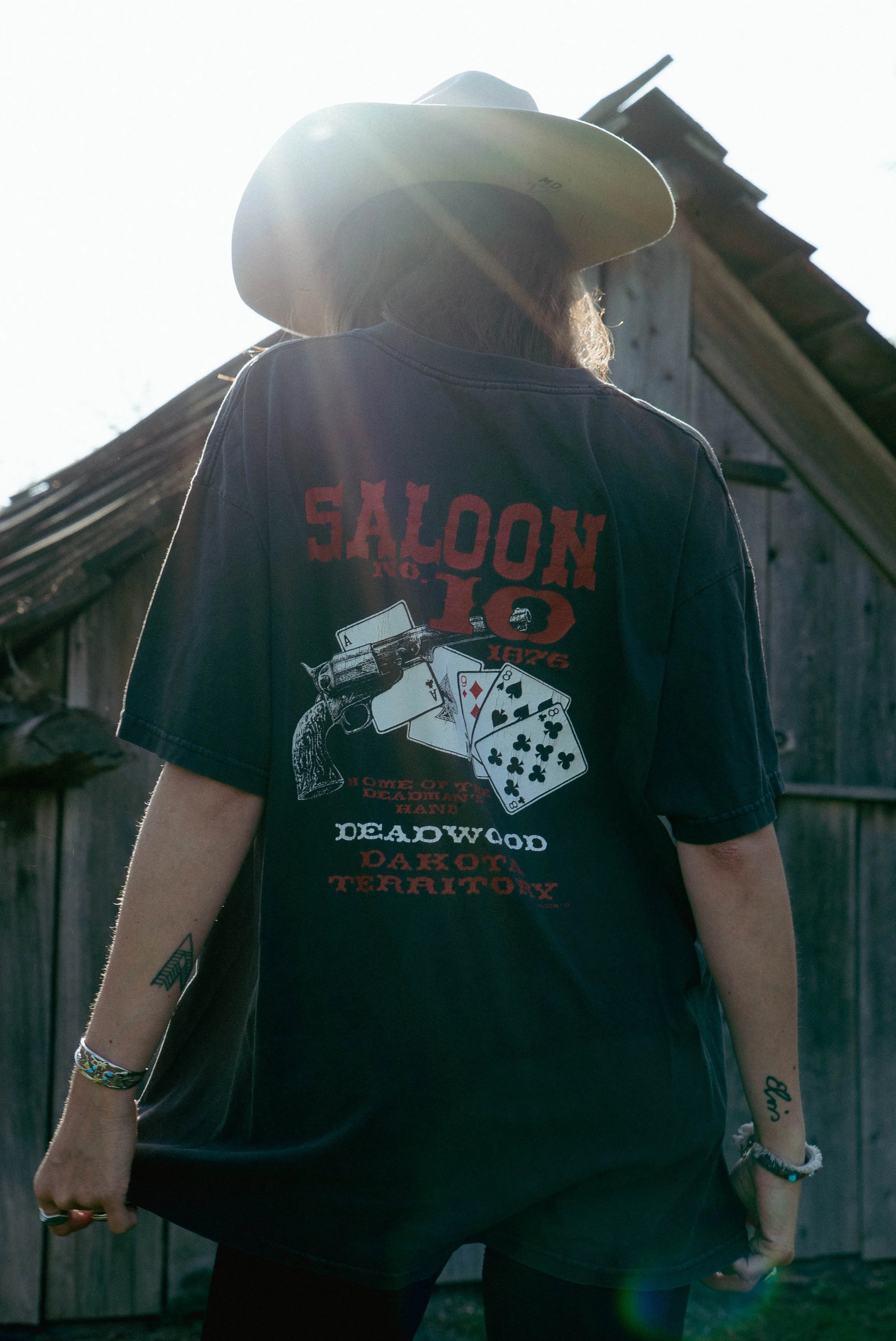 90s/00s saloon western tshirt xl