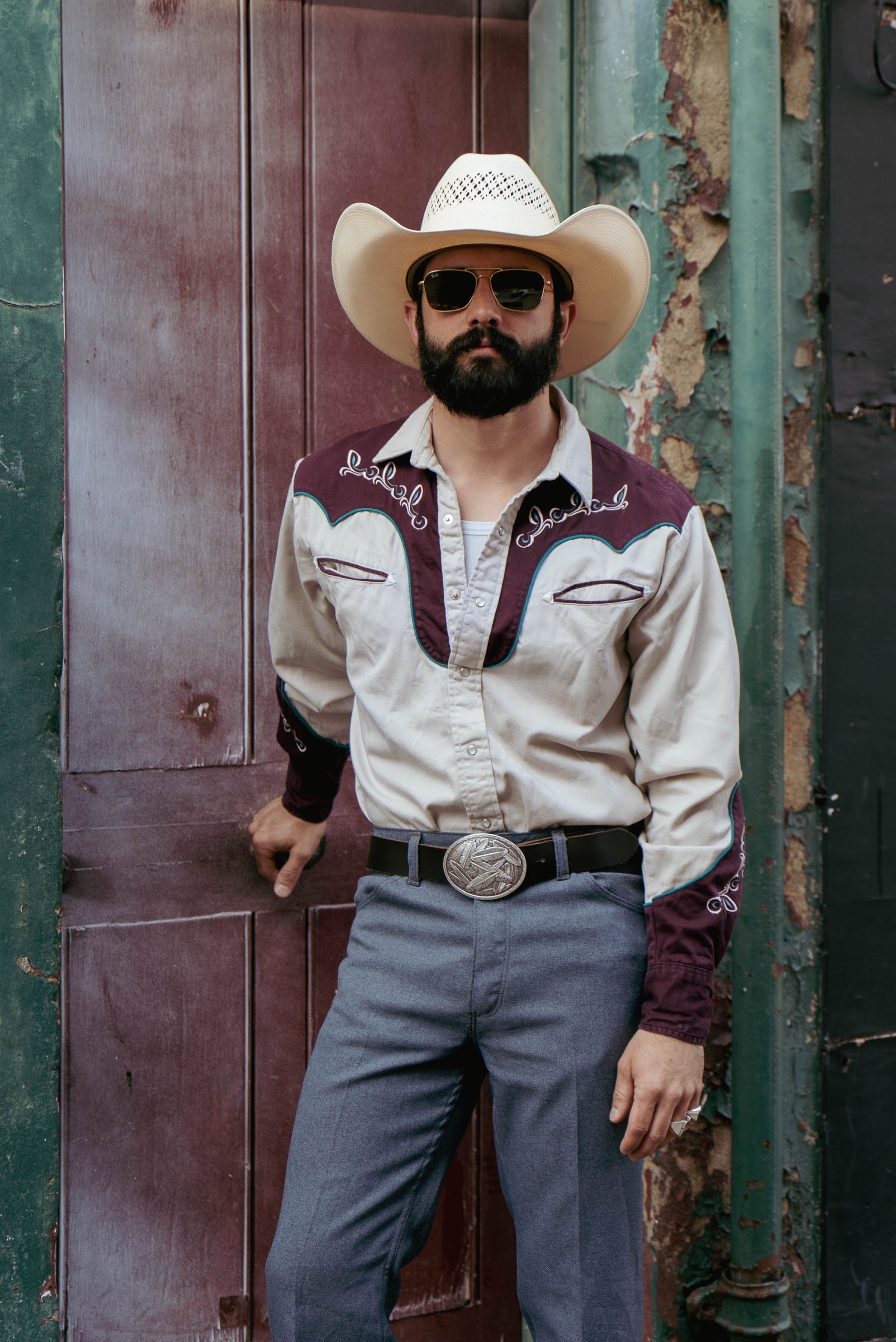 90s vintage Western MWG shirt
