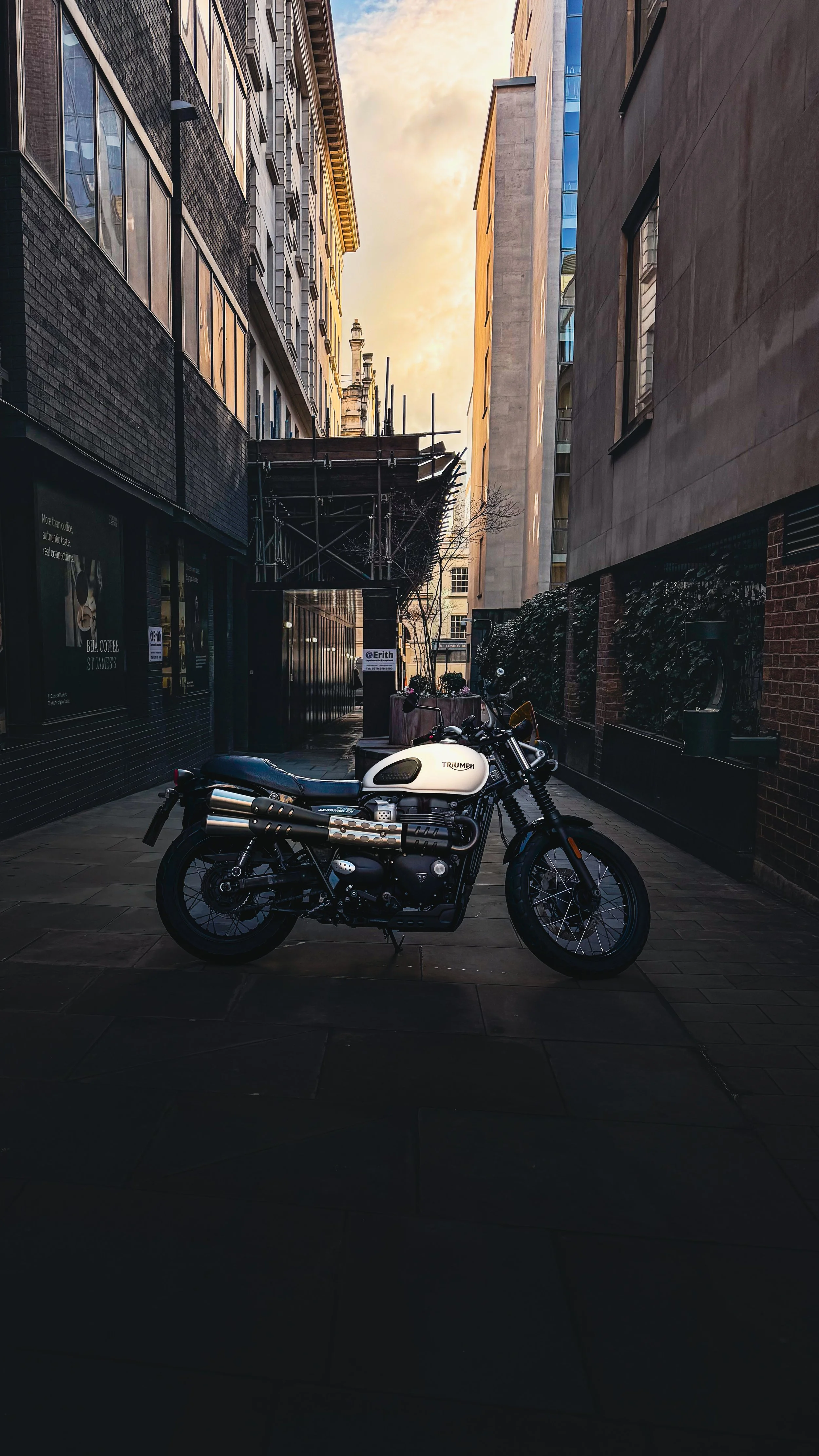 London triumph street scrambler