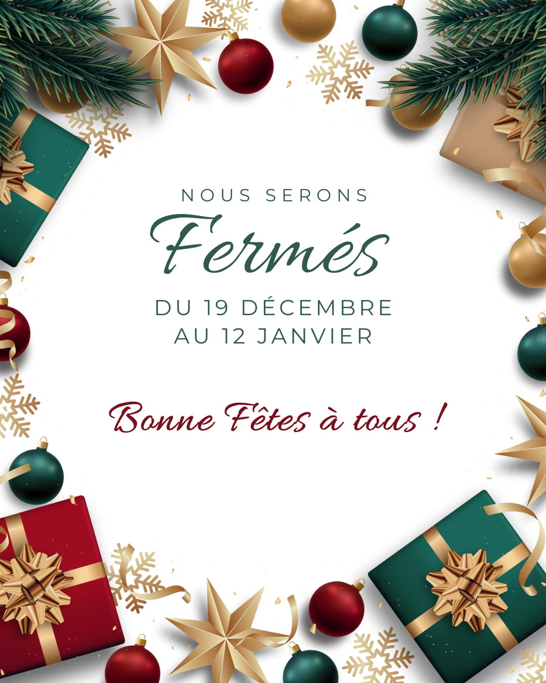 🎄✨ Fermeture de l’association ✨🎄
