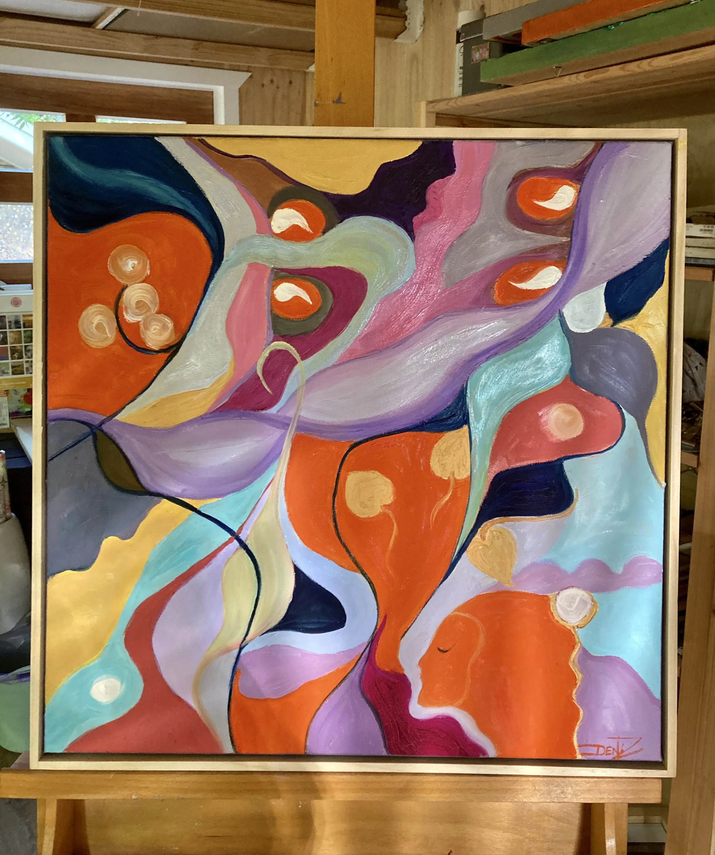 Biba.    . 500mm x 500mm     Oil on Canvas.