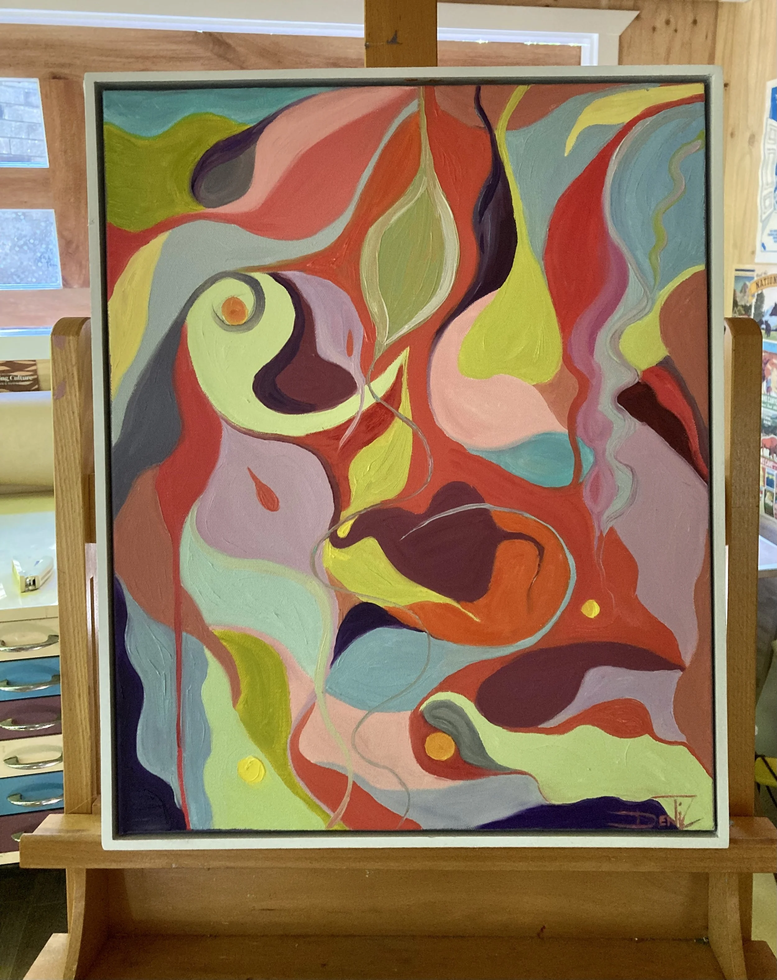 How does your garden grow.  500mm x 400mm Oil on Canvas