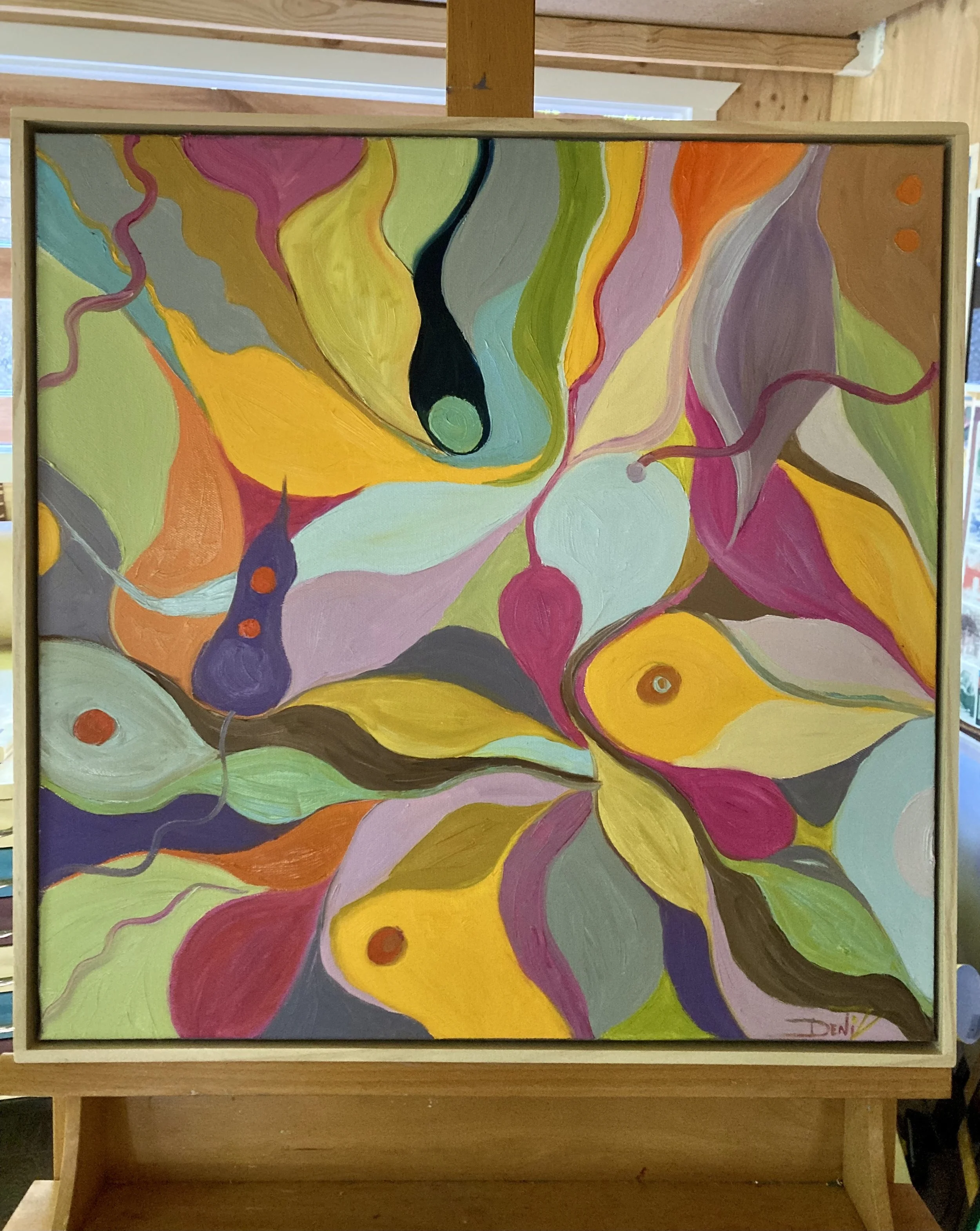 I Spy. 500mm x 500mm Oil on Canvas.