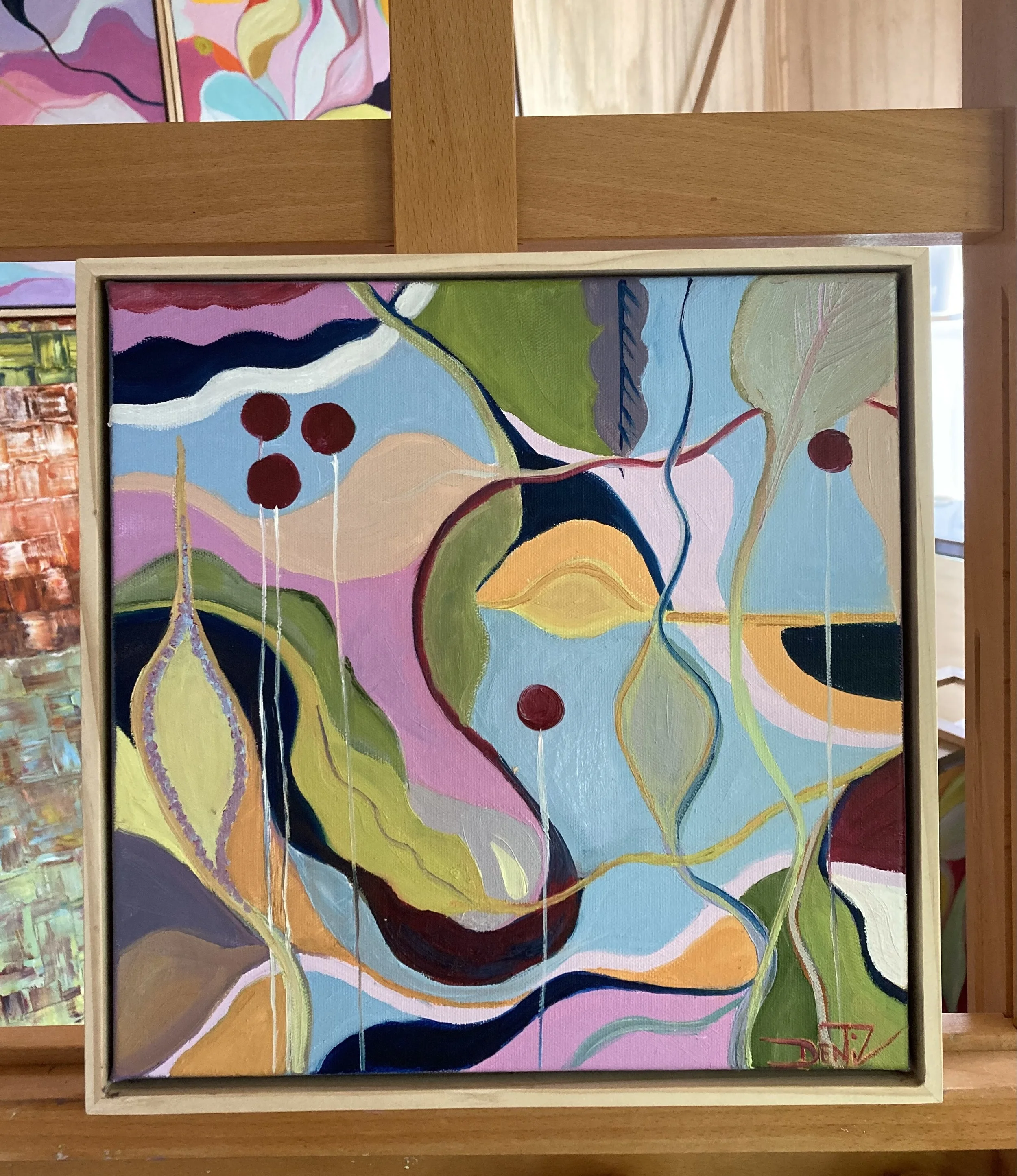 Country Pop.   300mm x 300mm Oil on Canvas.