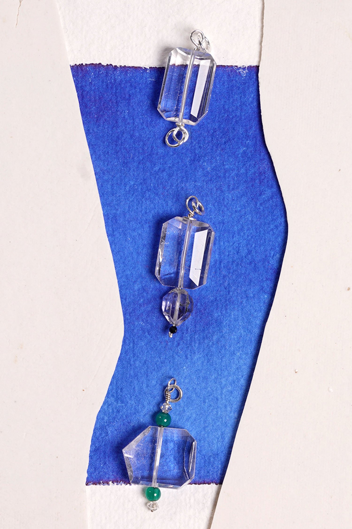 Quartz gemstone pendants