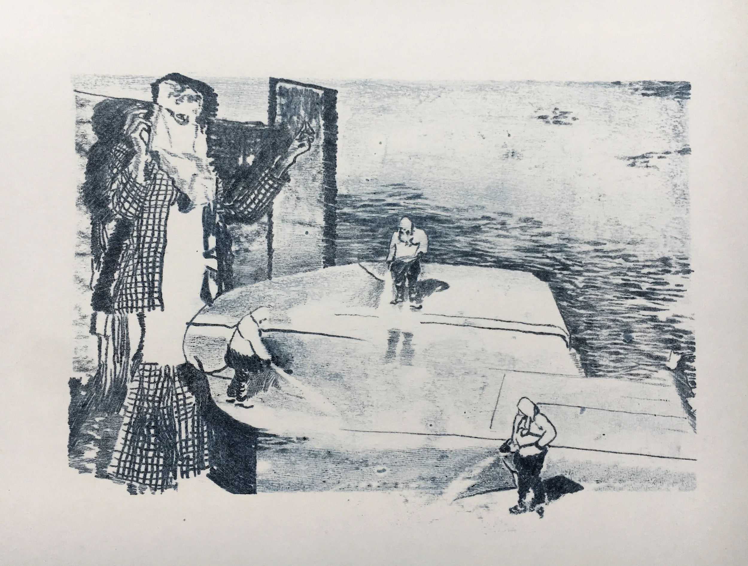 Un charme, huile sur papier, 42 x 30 cm © Araso 2025 