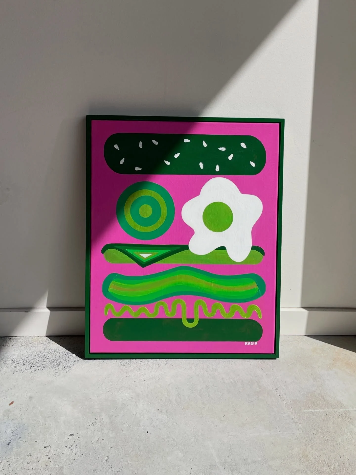 Happy new year friends 🍔 Let&rsquo;s make 2026 a good one 😊✨ 

Artwork: Green Eggs &amp; Ham SOLD