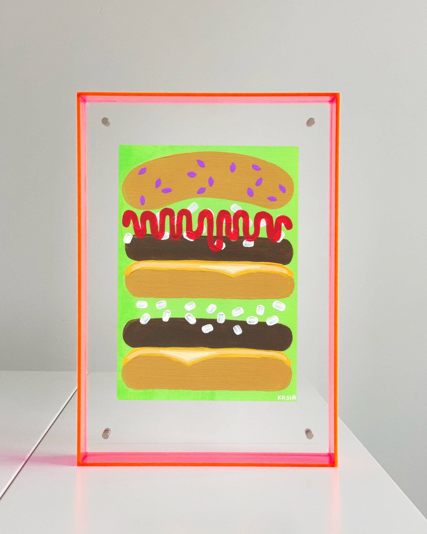 Simple, double beef &amp; cheese with a carb loaded triple bun. &lsquo;Lime Vibe&rsquo; is the new year party season hangover cure. 🥳 

Artwork: Lime Vibe 2025 SOLD