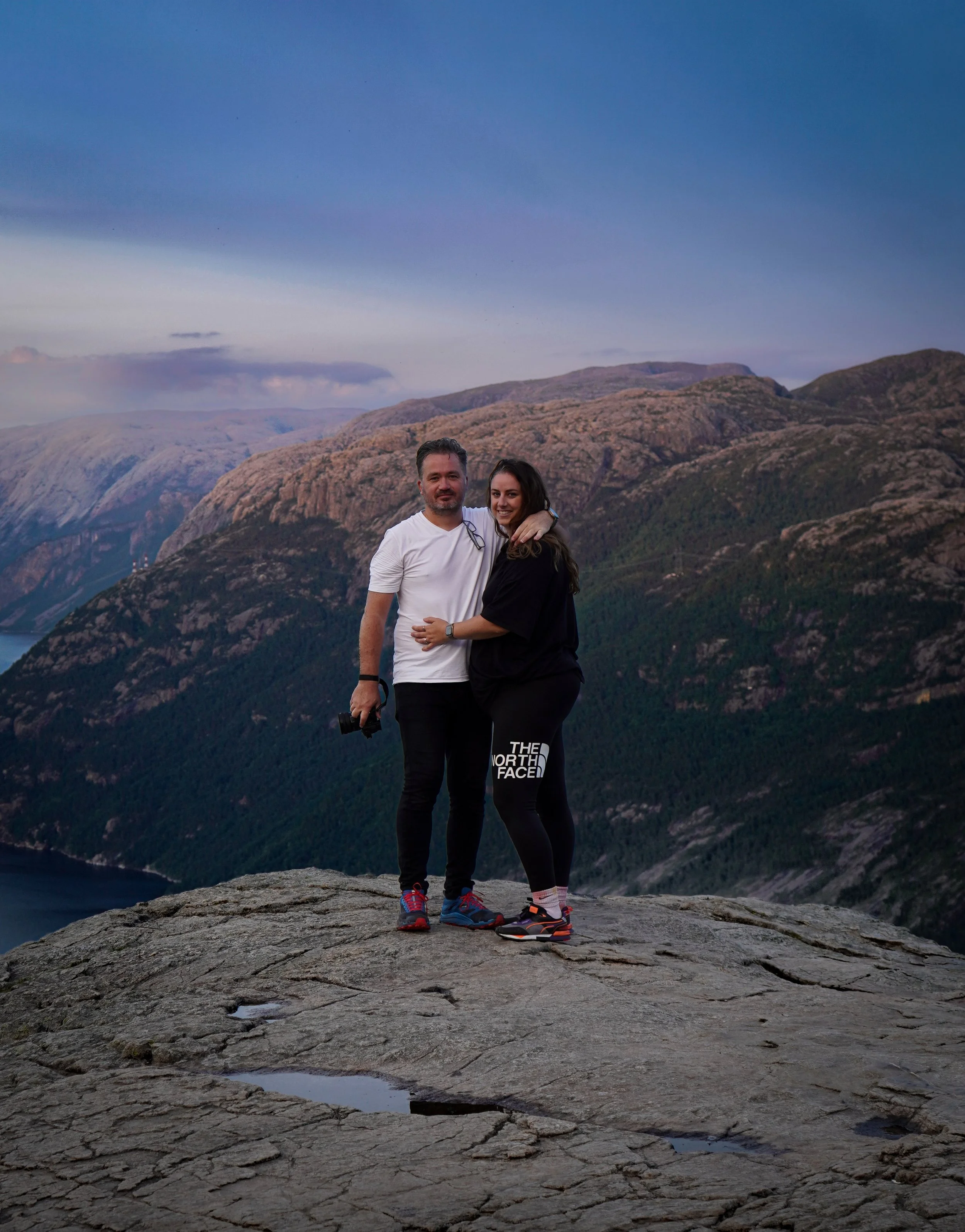 On top of Preikestolen in Norway