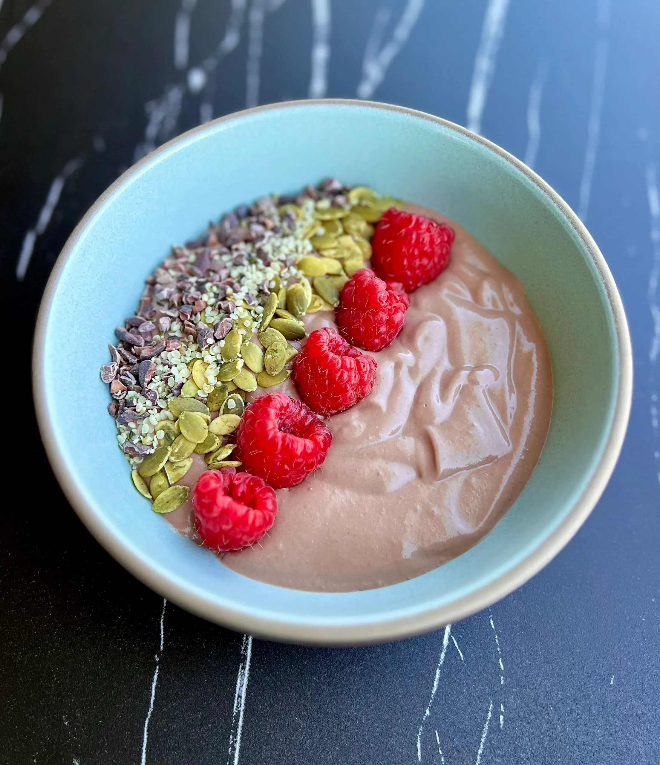 Delicious Vegan Chocolate Protein Yogurt Bowls